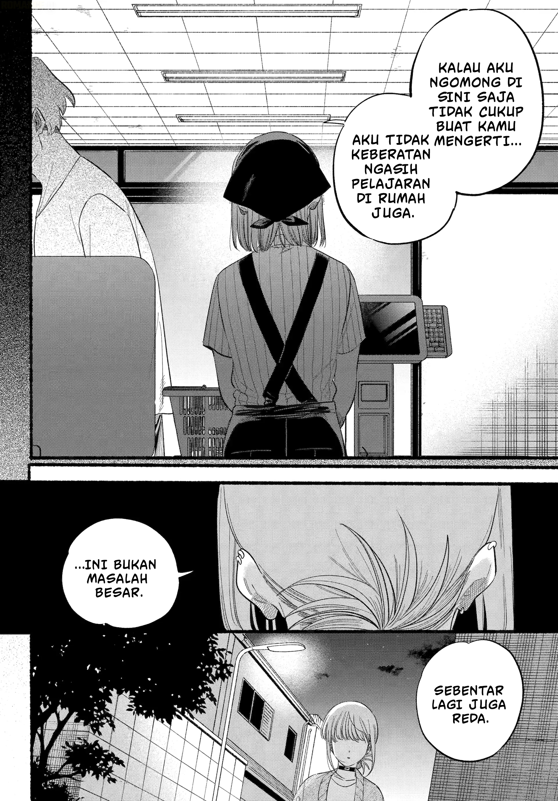 A Story About Smoking at the Back of the Supermarket (Super no Ura de Yani Suu Futari) Chapter 47 Bahasa Indonesia
