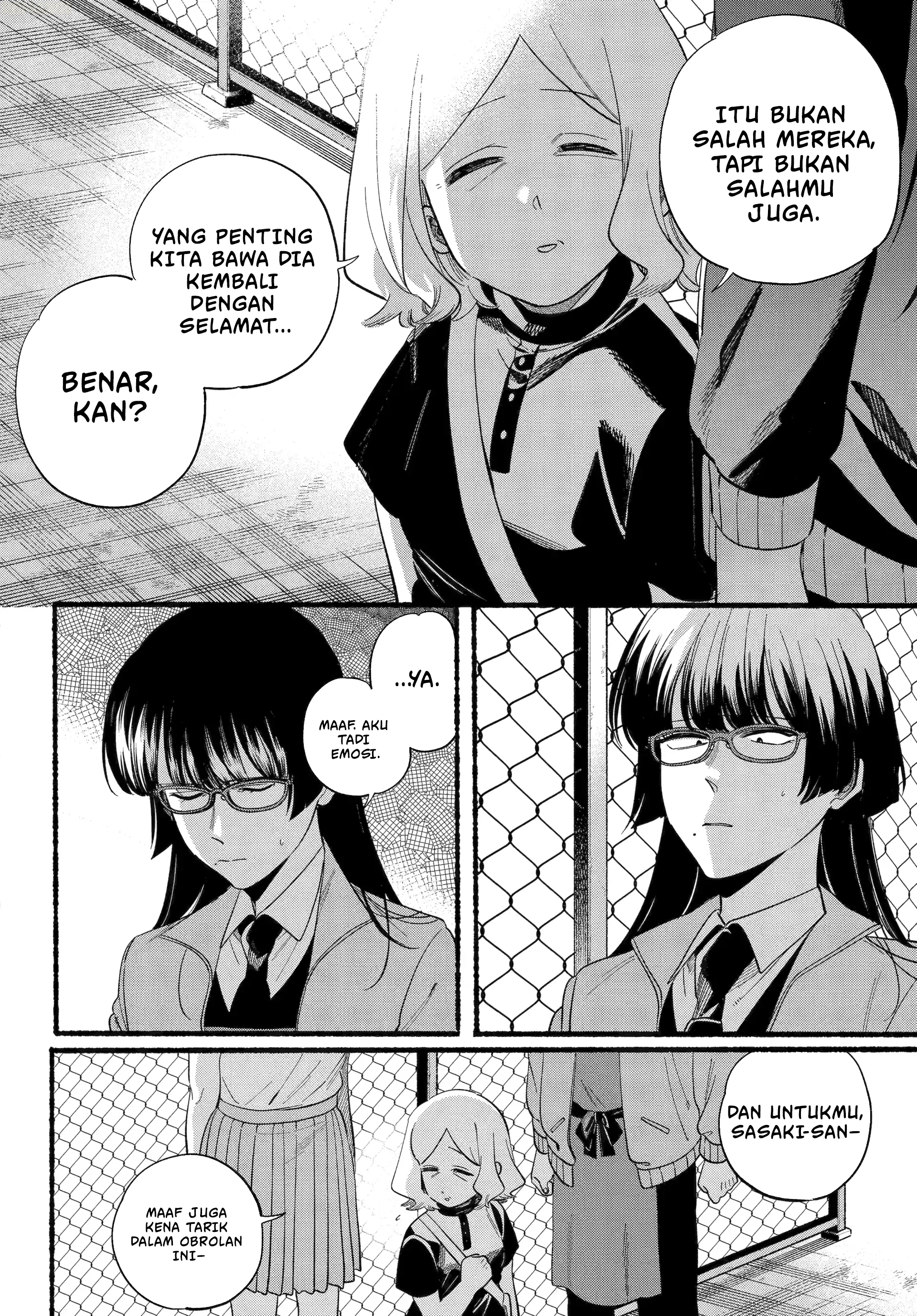 A Story About Smoking at the Back of the Supermarket (Super no Ura de Yani Suu Futari) Chapter 48 Bahasa Indonesia