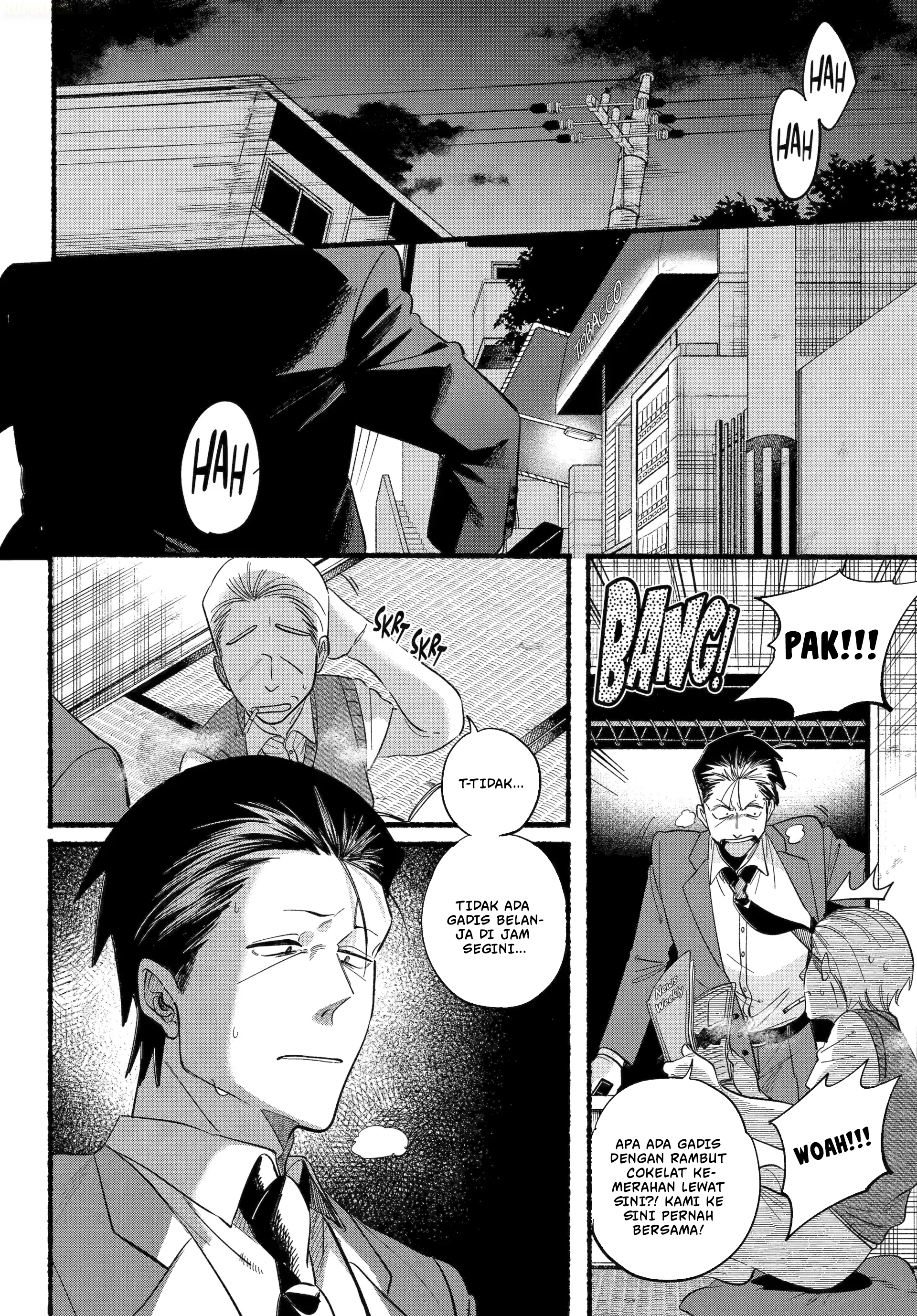 A Story About Smoking at the Back of the Supermarket (Super no Ura de Yani Suu Futari) Chapter 48 Bahasa Indonesia