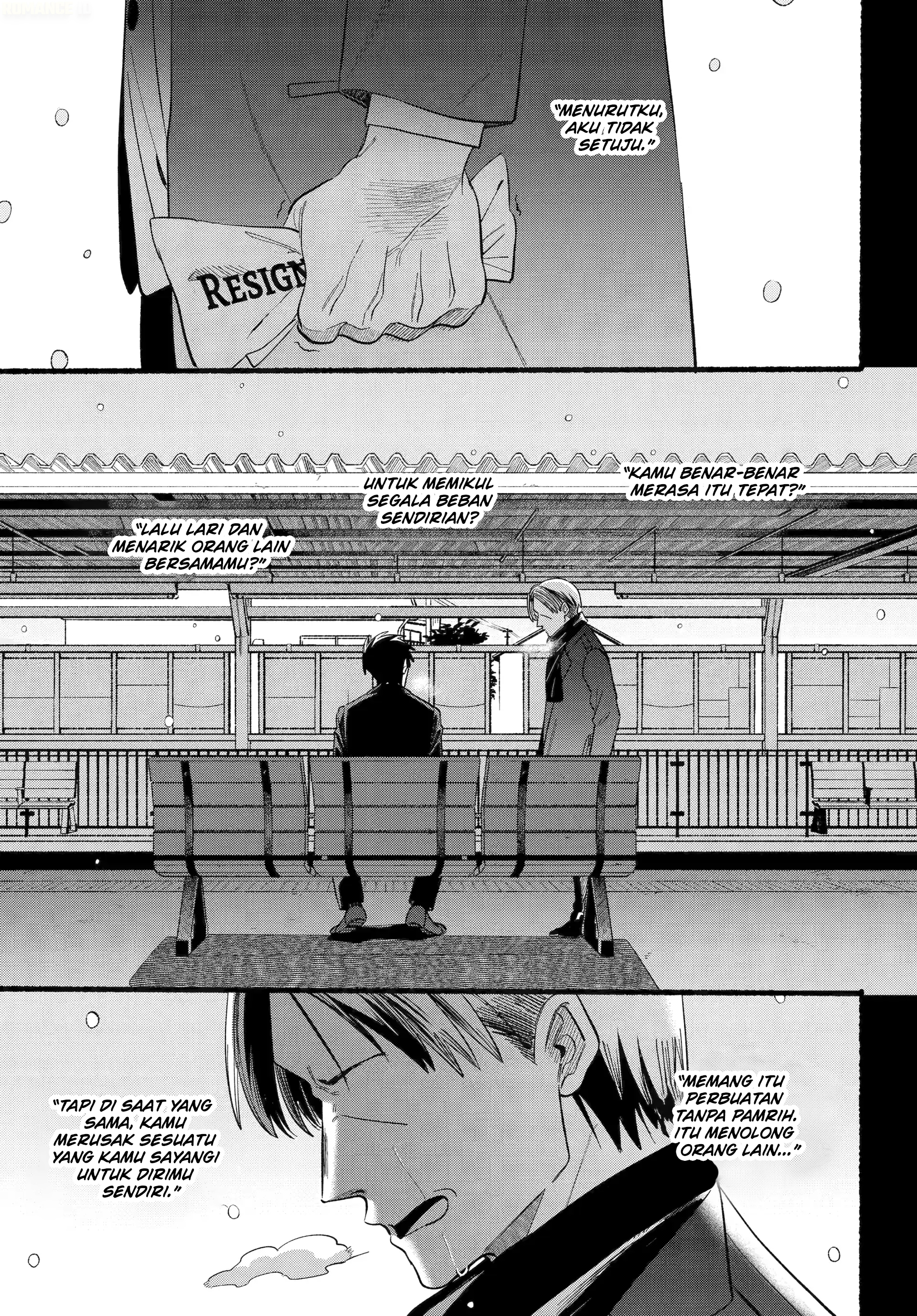 A Story About Smoking at the Back of the Supermarket (Super no Ura de Yani Suu Futari) Chapter 48 Bahasa Indonesia