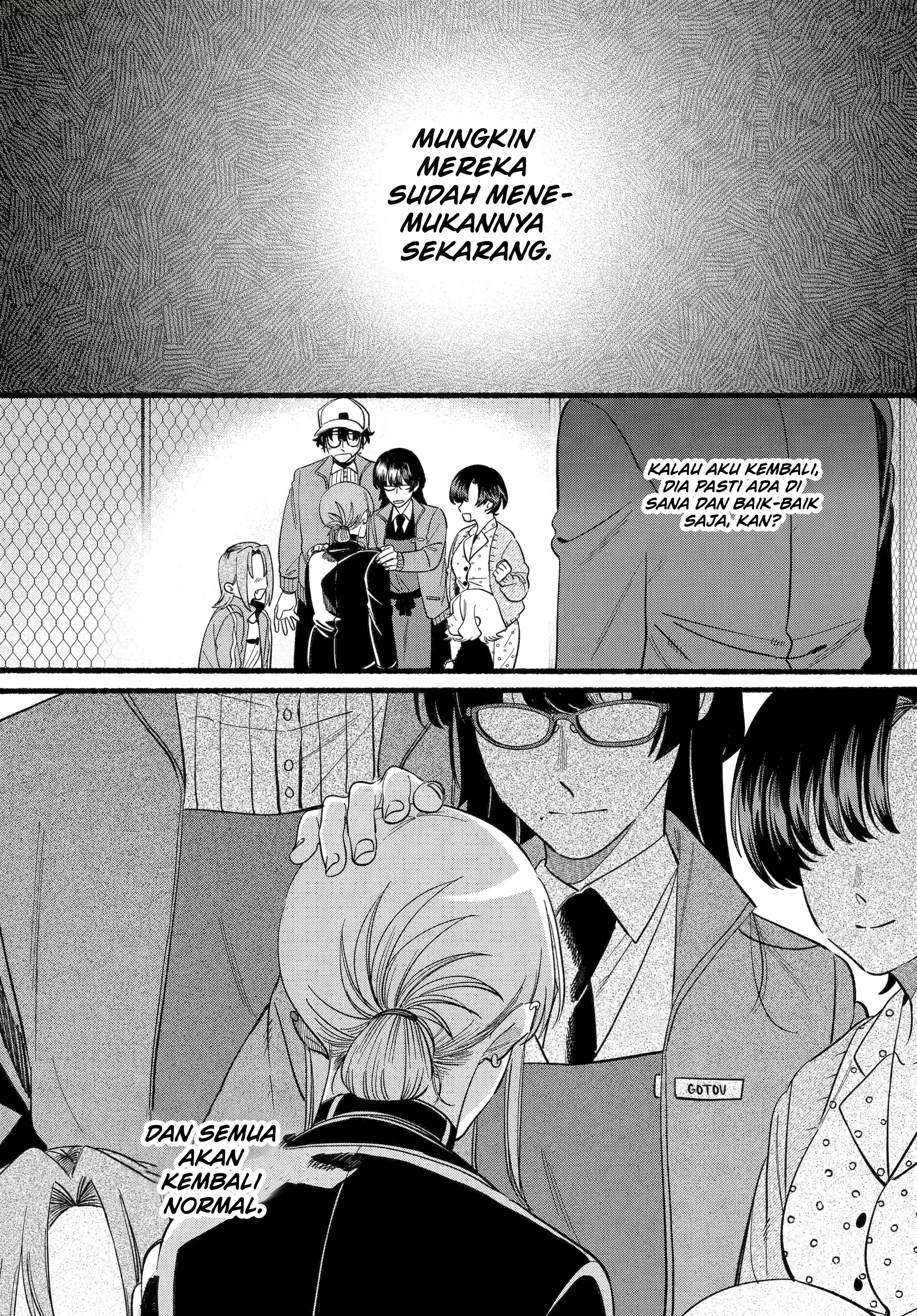 A Story About Smoking at the Back of the Supermarket (Super no Ura de Yani Suu Futari) Chapter 48 Bahasa Indonesia