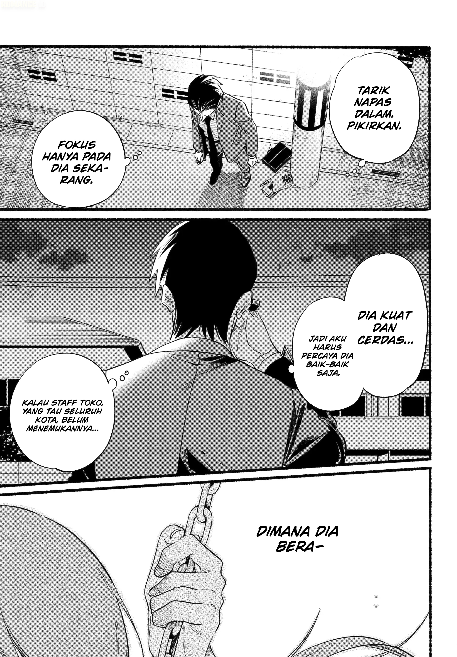A Story About Smoking at the Back of the Supermarket (Super no Ura de Yani Suu Futari) Chapter 48 Bahasa Indonesia