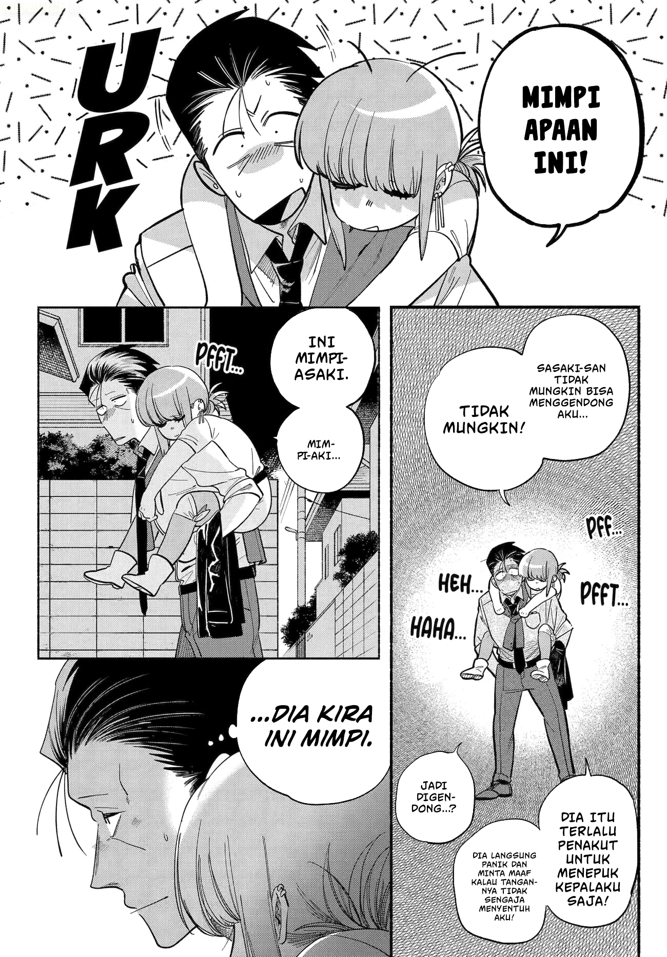 A Story About Smoking at the Back of the Supermarket (Super no Ura de Yani Suu Futari) Chapter 49 Bahasa Indonesia