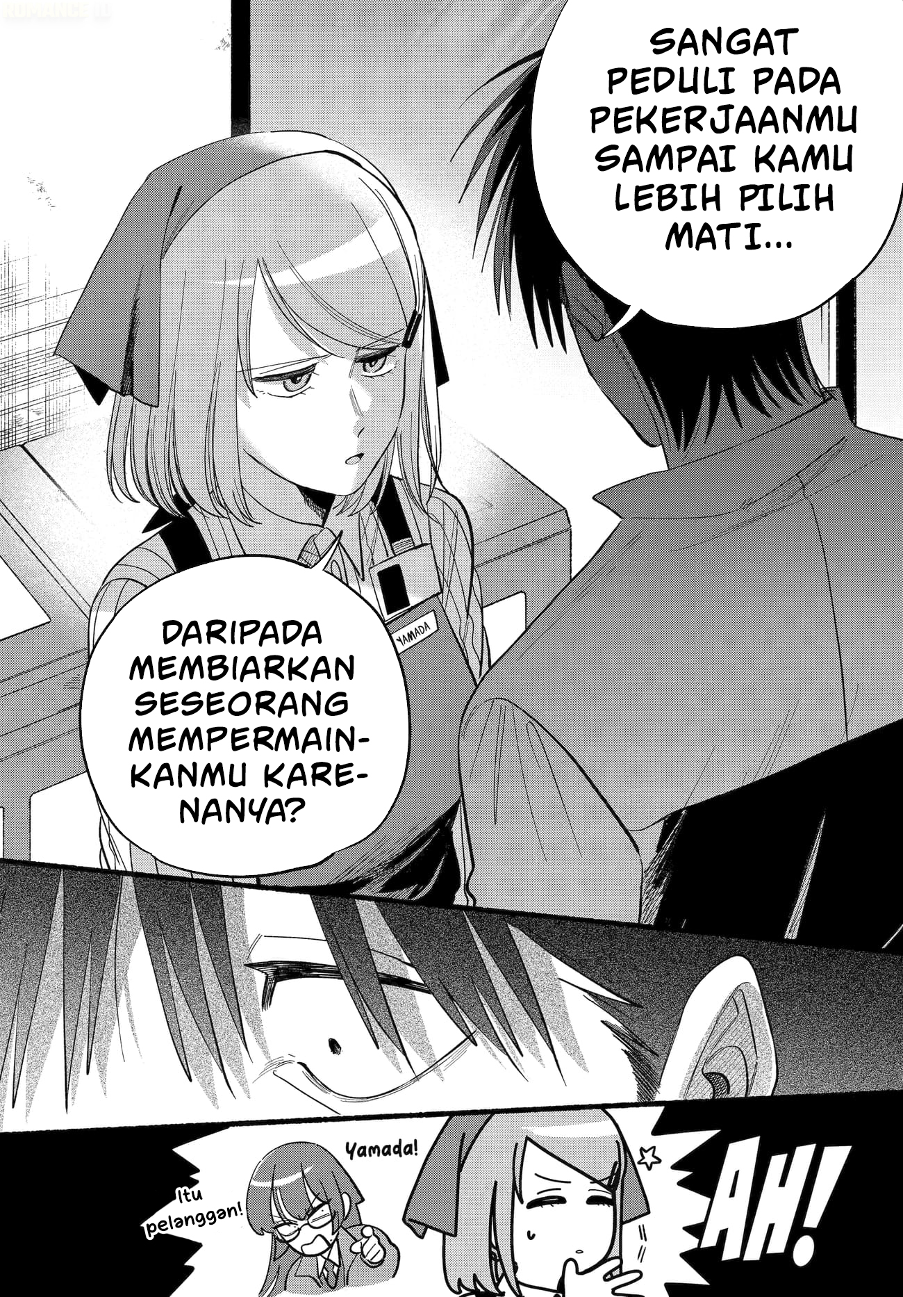 A Story About Smoking at the Back of the Supermarket (Super no Ura de Yani Suu Futari) Chapter 50 Bahasa Indonesia