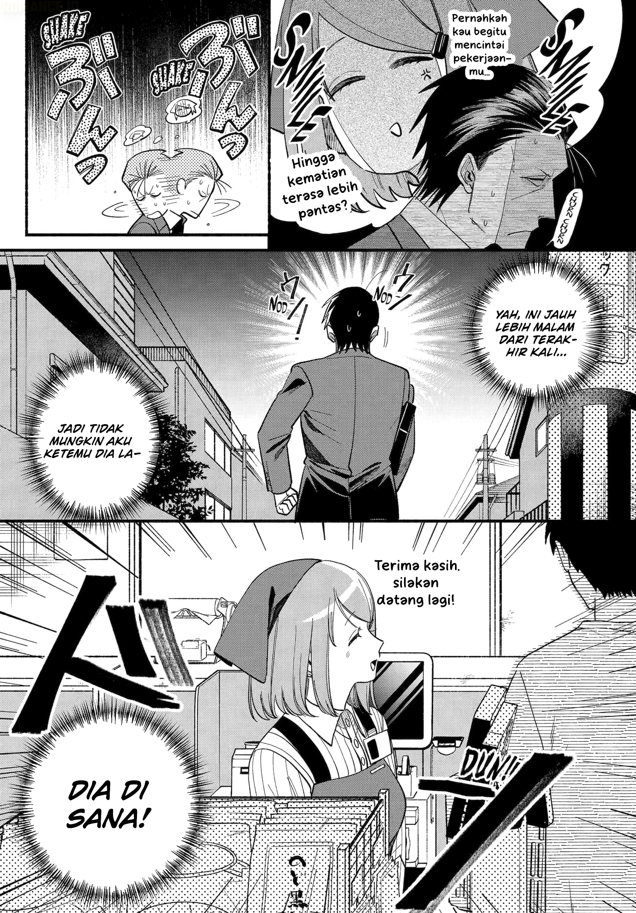 A Story About Smoking at the Back of the Supermarket (Super no Ura de Yani Suu Futari) Chapter 50 Bahasa Indonesia