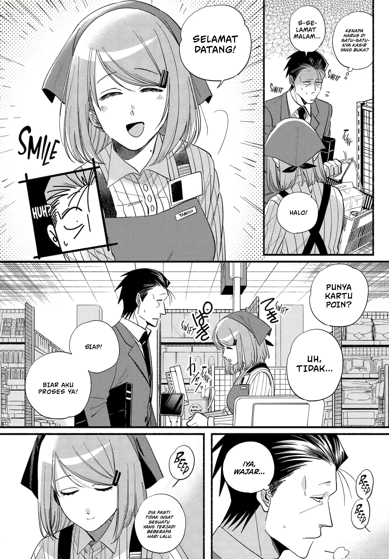 A Story About Smoking at the Back of the Supermarket (Super no Ura de Yani Suu Futari) Chapter 50 Bahasa Indonesia