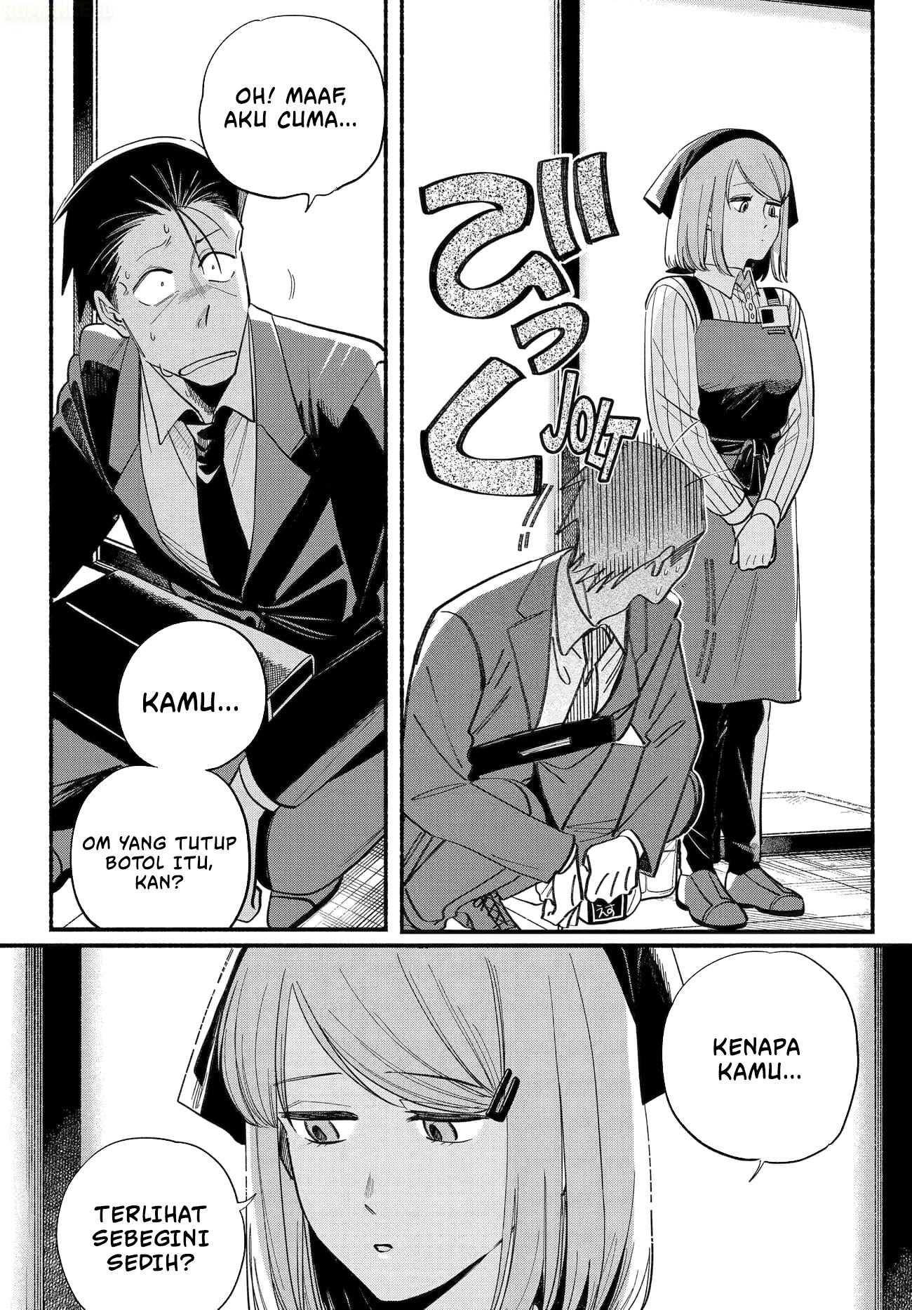 A Story About Smoking at the Back of the Supermarket (Super no Ura de Yani Suu Futari) Chapter 50 Bahasa Indonesia