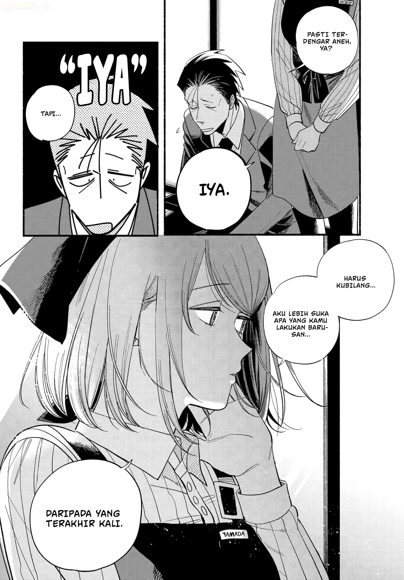 A Story About Smoking at the Back of the Supermarket (Super no Ura de Yani Suu Futari) Chapter 50 Bahasa Indonesia