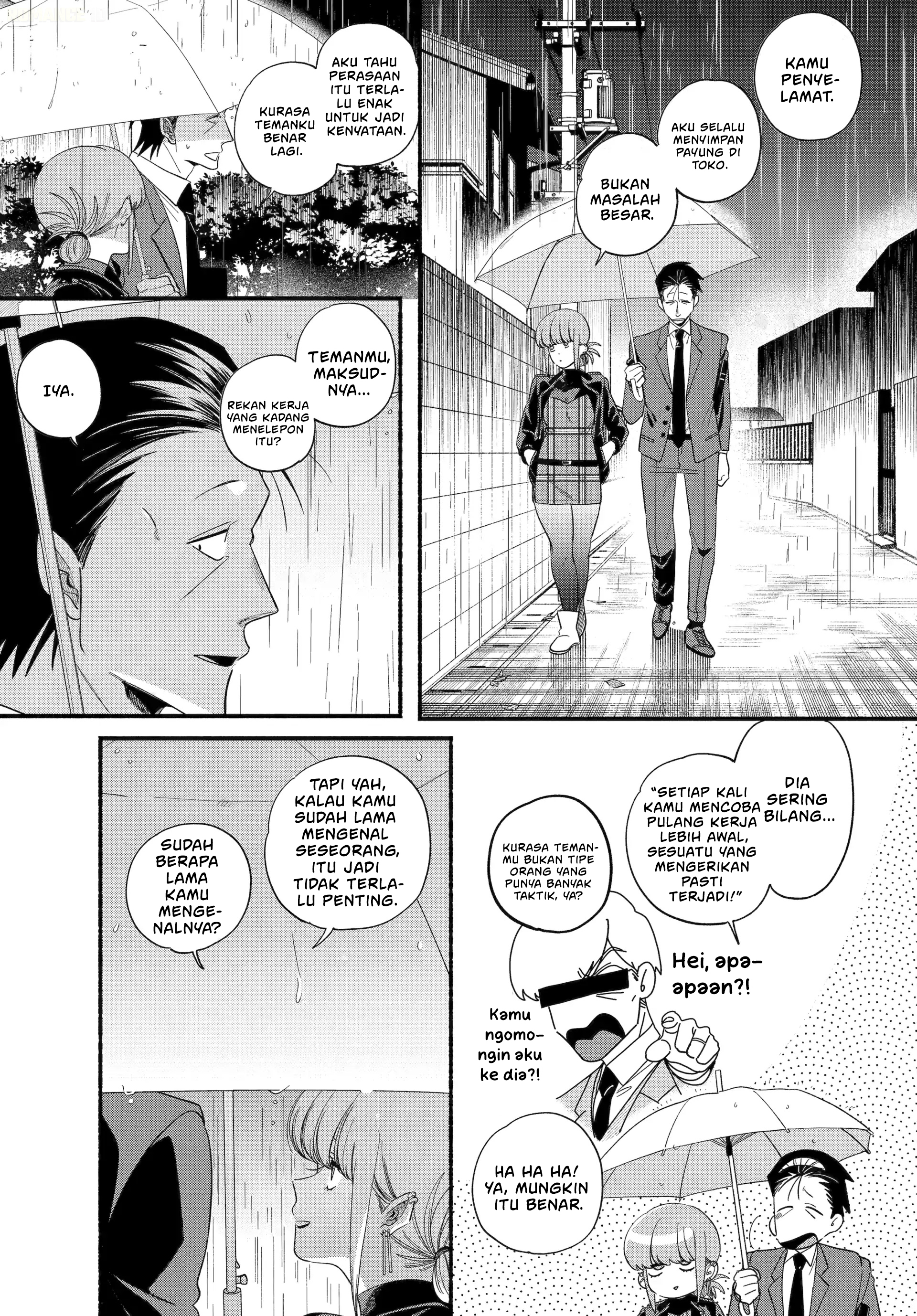 A Story About Smoking at the Back of the Supermarket (Super no Ura de Yani Suu Futari) Chapter 53 Bahasa Indonesia