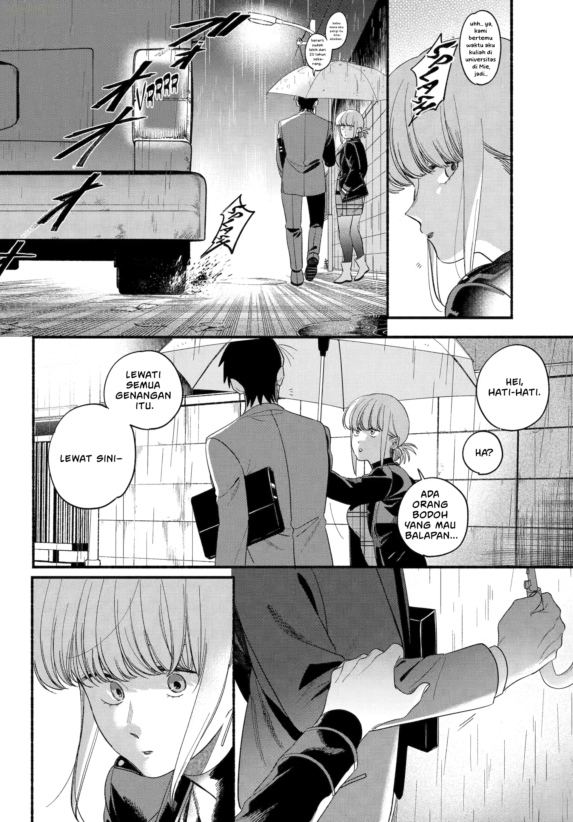 A Story About Smoking at the Back of the Supermarket (Super no Ura de Yani Suu Futari) Chapter 53 Bahasa Indonesia