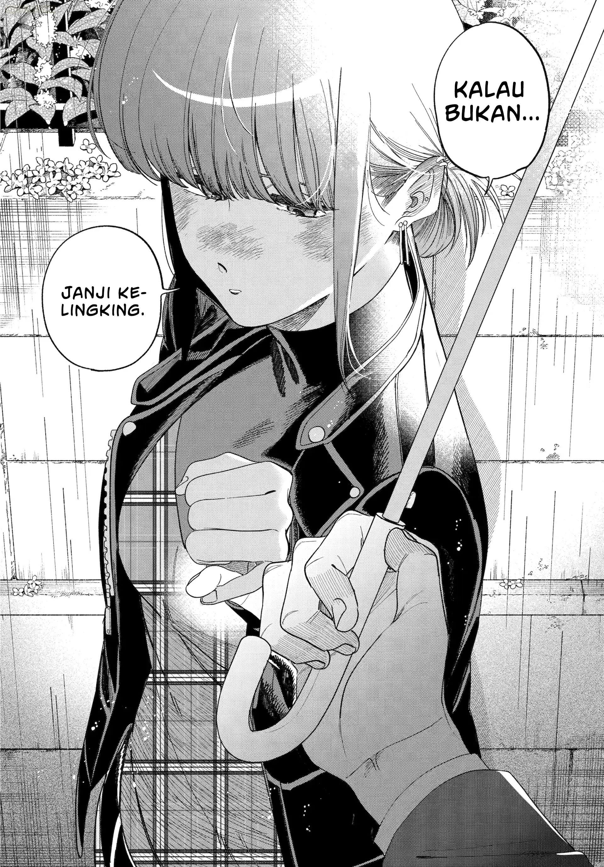 A Story About Smoking at the Back of the Supermarket (Super no Ura de Yani Suu Futari) Chapter 53 Bahasa Indonesia