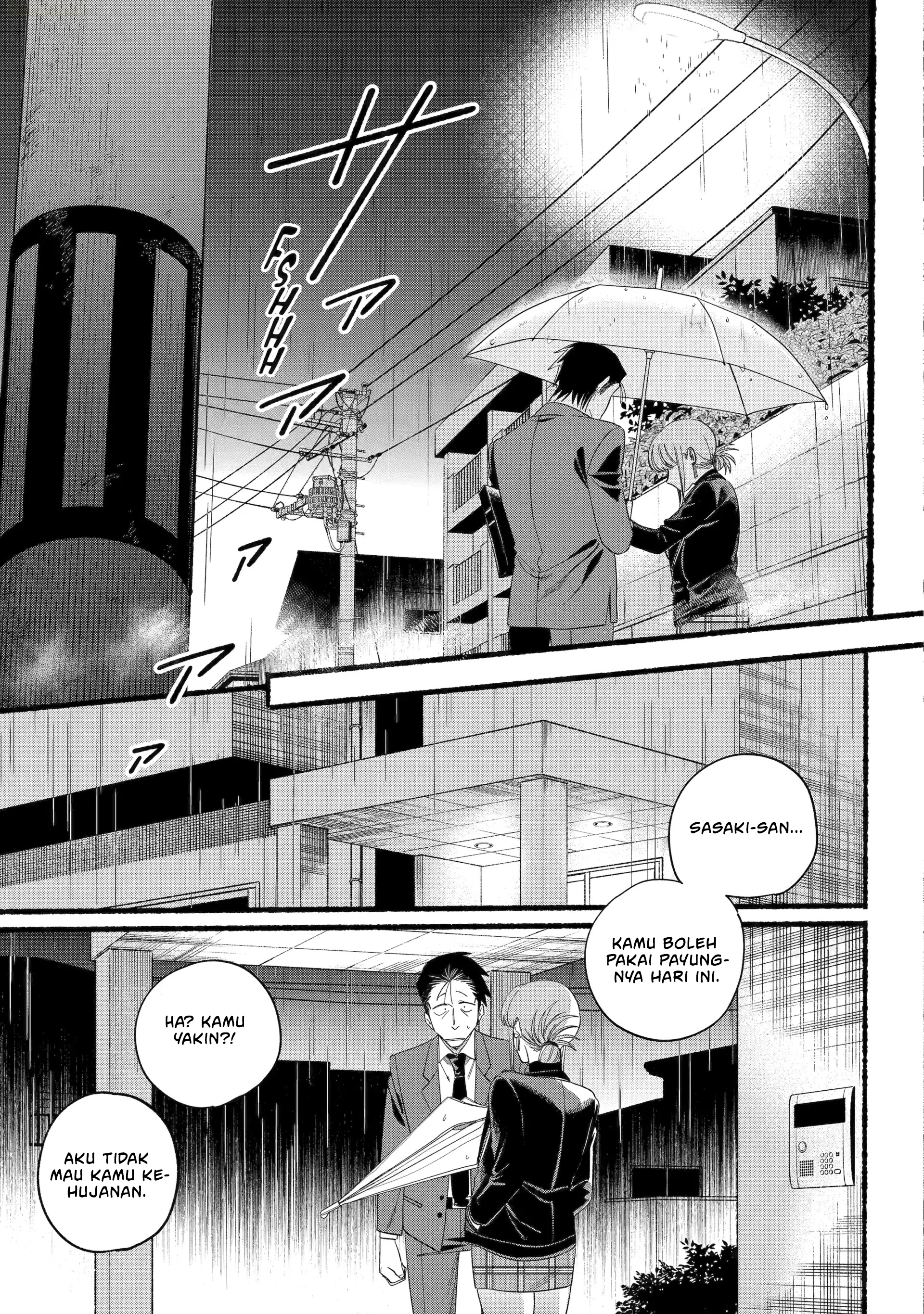 A Story About Smoking at the Back of the Supermarket (Super no Ura de Yani Suu Futari) Chapter 53 Bahasa Indonesia