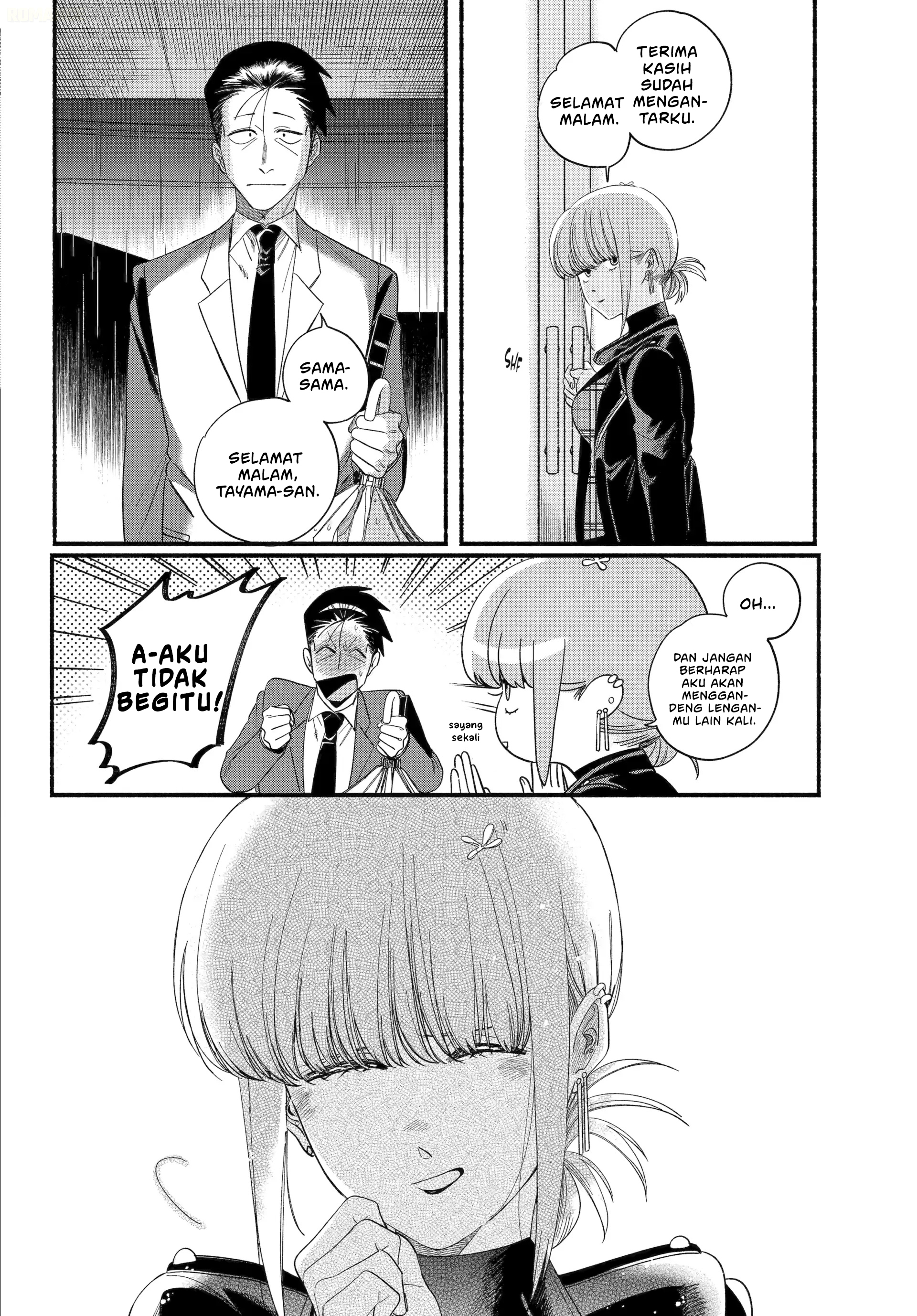 A Story About Smoking at the Back of the Supermarket (Super no Ura de Yani Suu Futari) Chapter 53 Bahasa Indonesia