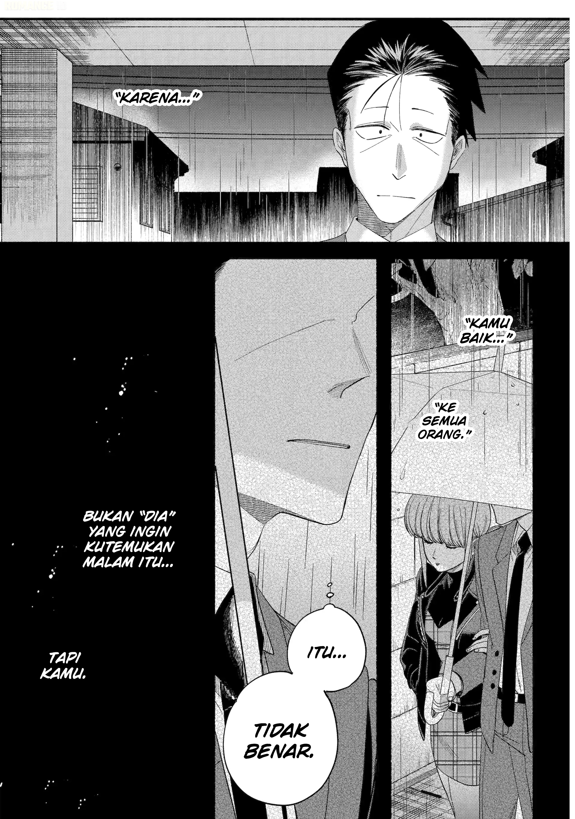 A Story About Smoking at the Back of the Supermarket (Super no Ura de Yani Suu Futari) Chapter 53 Bahasa Indonesia