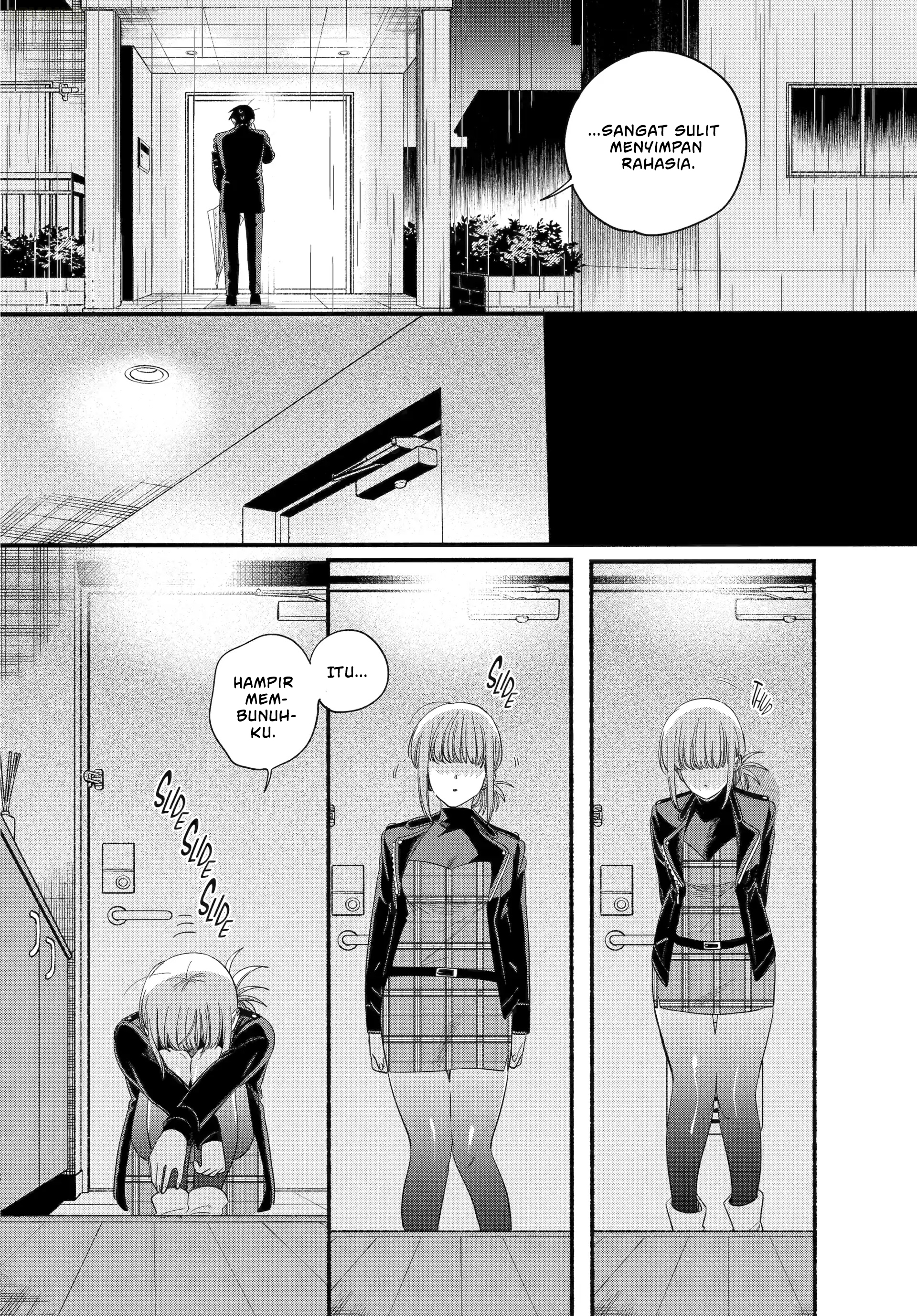 A Story About Smoking at the Back of the Supermarket (Super no Ura de Yani Suu Futari) Chapter 53 Bahasa Indonesia
