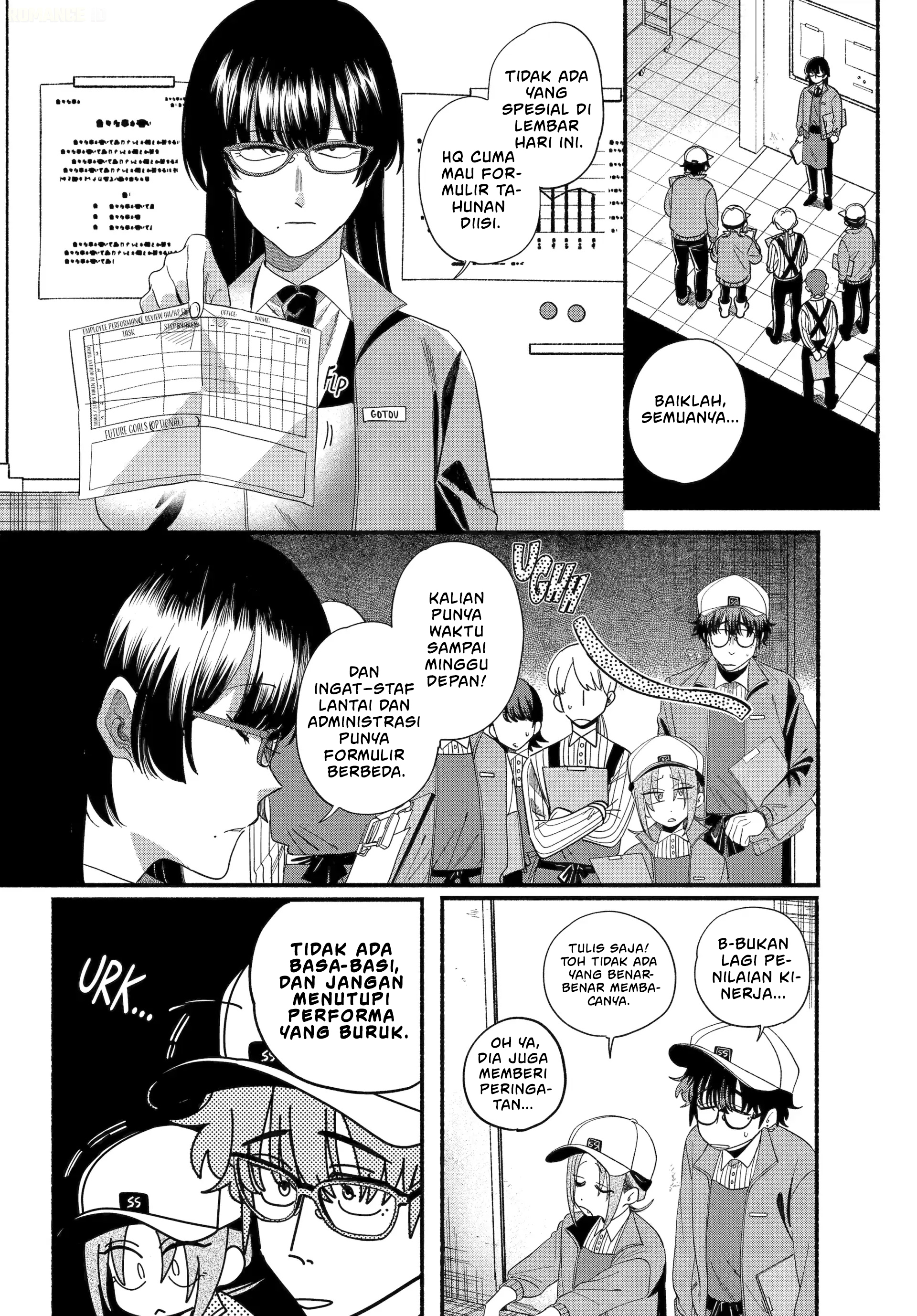 A Story About Smoking at the Back of the Supermarket (Super no Ura de Yani Suu Futari) Chapter 54 Bahasa Indonesia