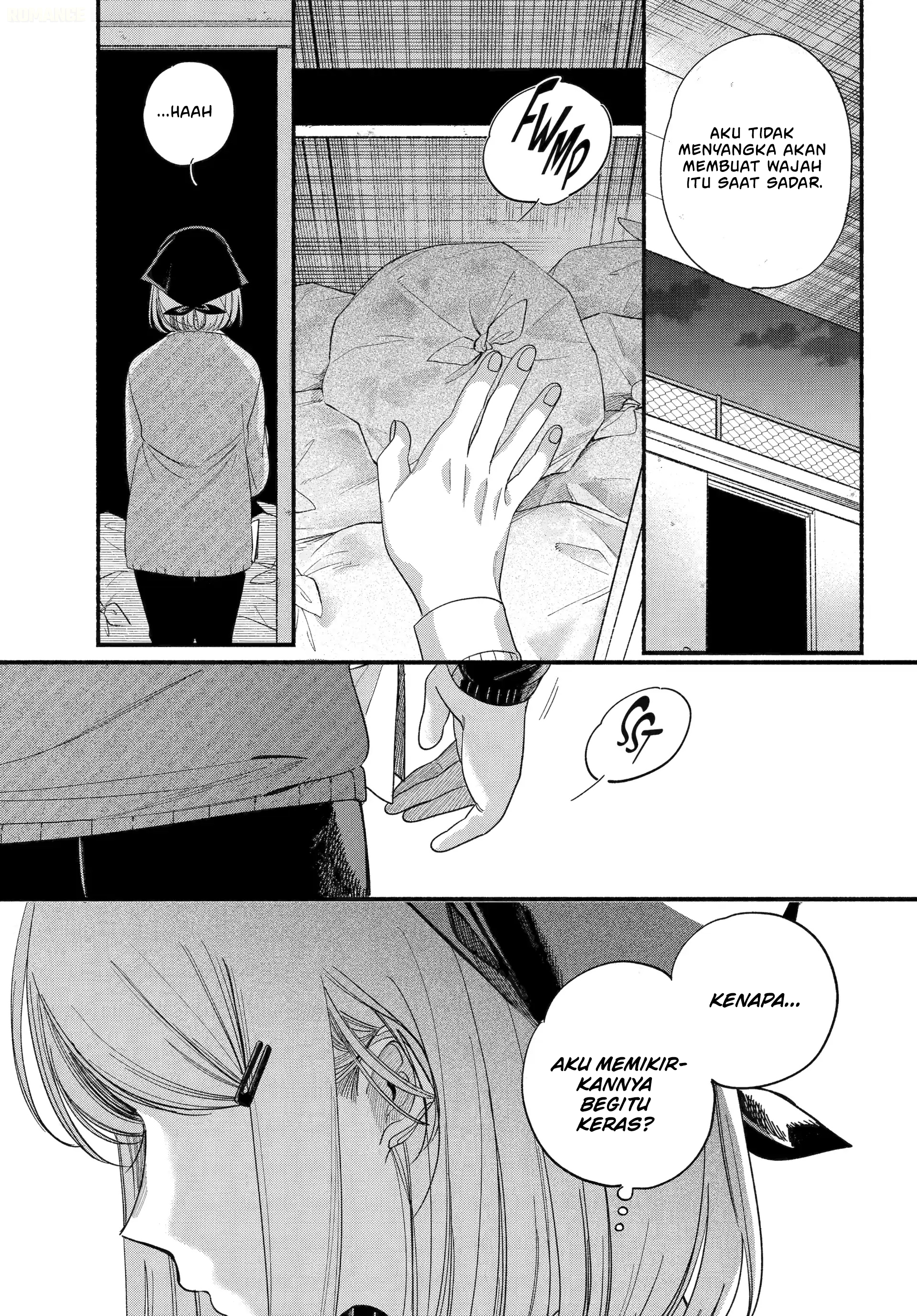 A Story About Smoking at the Back of the Supermarket (Super no Ura de Yani Suu Futari) Chapter 55 Bahasa Indonesia