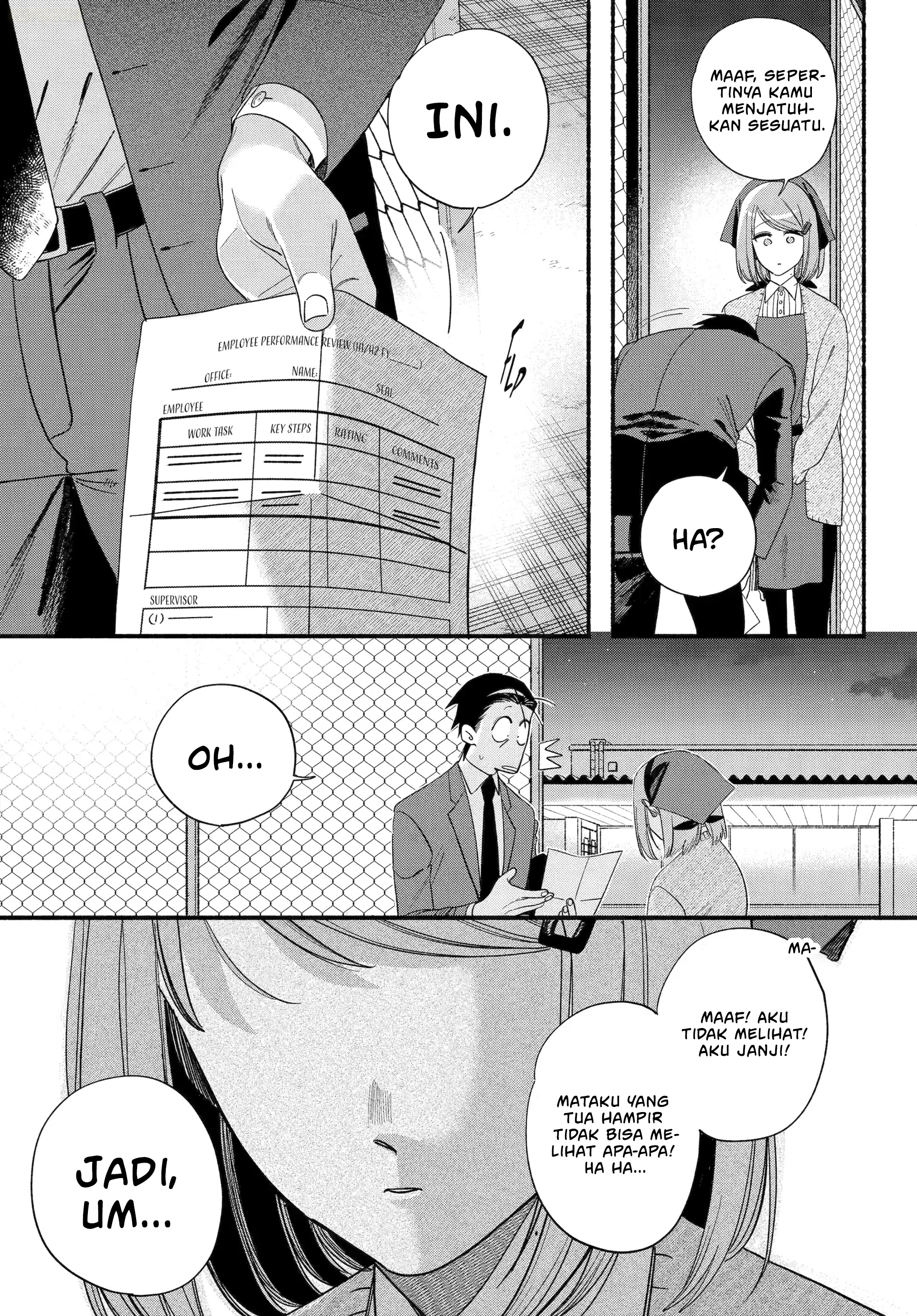 A Story About Smoking at the Back of the Supermarket (Super no Ura de Yani Suu Futari) Chapter 55 Bahasa Indonesia