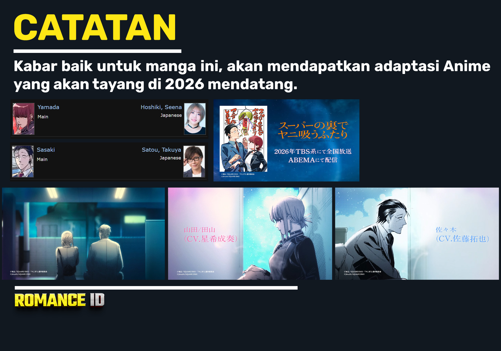 A Story About Smoking at the Back of the Supermarket (Super no Ura de Yani Suu Futari) Chapter 55 Bahasa Indonesia