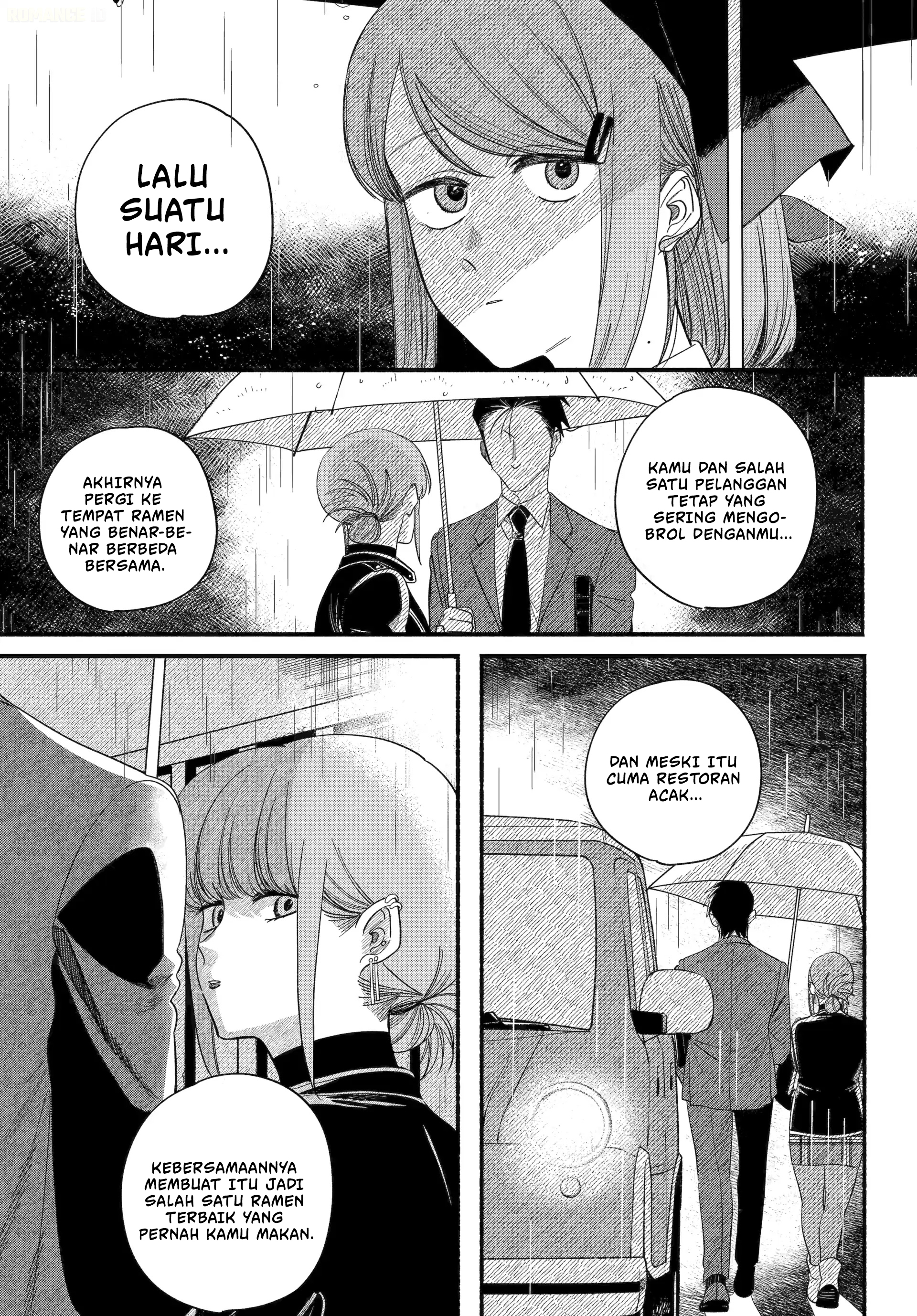 A Story About Smoking at the Back of the Supermarket (Super no Ura de Yani Suu Futari) Chapter 56 Bahasa Indonesia