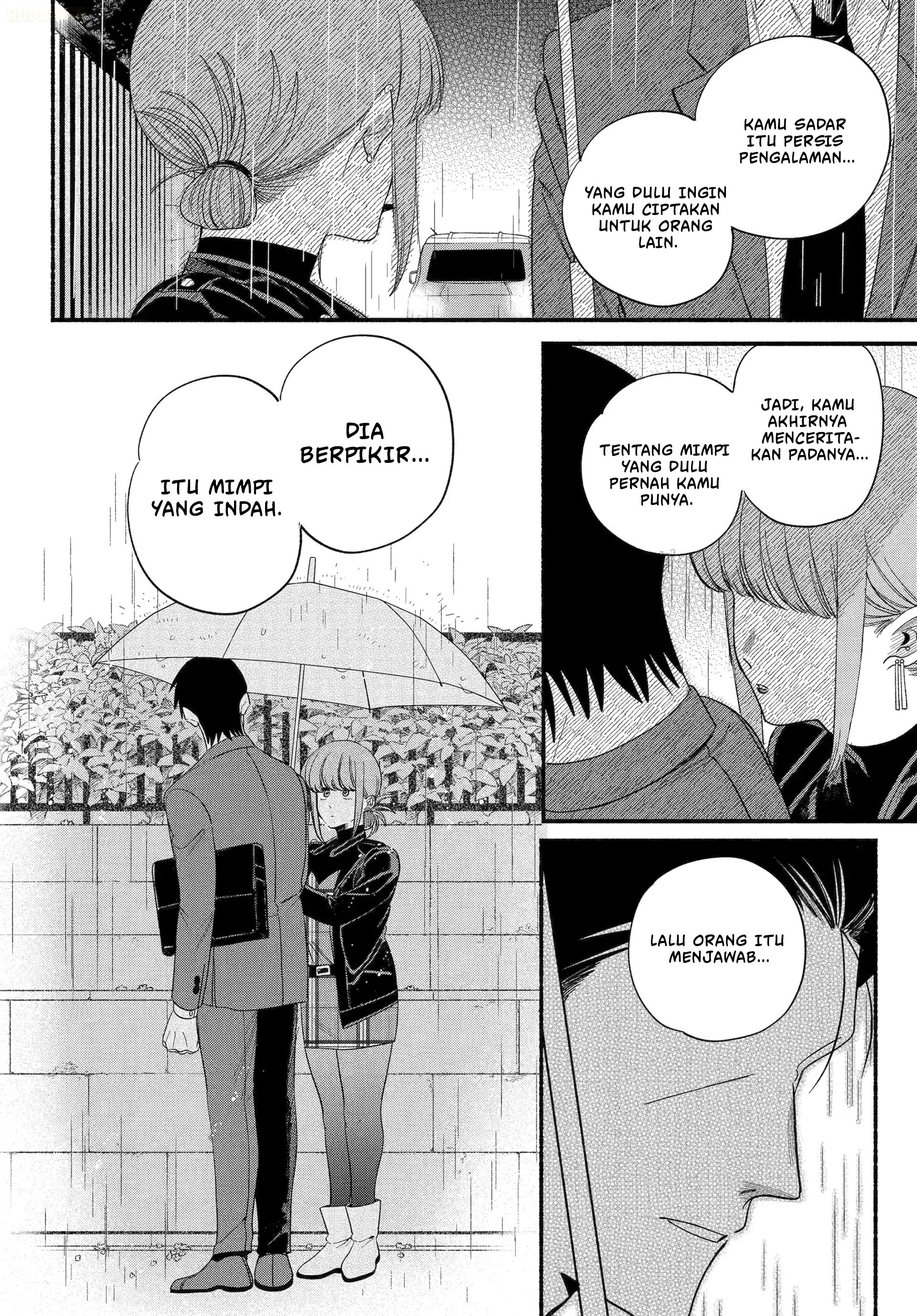 A Story About Smoking at the Back of the Supermarket (Super no Ura de Yani Suu Futari) Chapter 56 Bahasa Indonesia