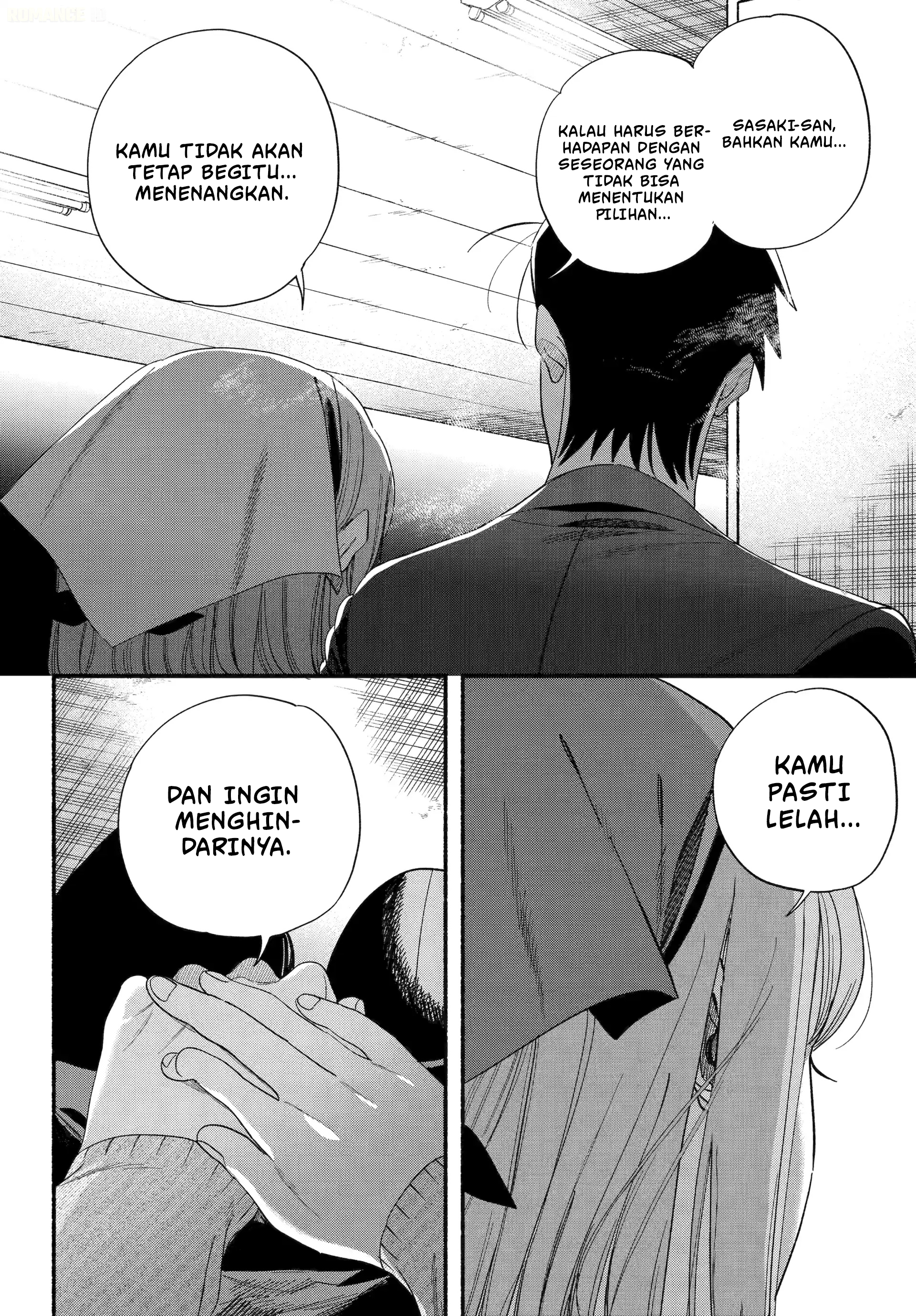 A Story About Smoking at the Back of the Supermarket (Super no Ura de Yani Suu Futari) Chapter 56 Bahasa Indonesia