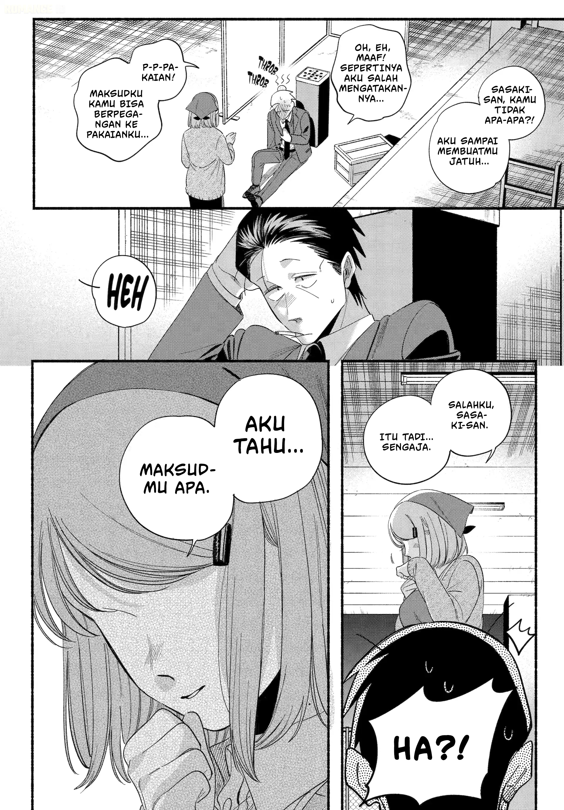 A Story About Smoking at the Back of the Supermarket (Super no Ura de Yani Suu Futari) Chapter 56 Bahasa Indonesia