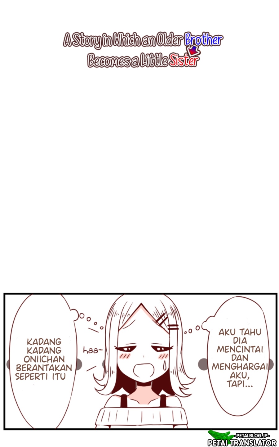 A Story in Which an Older Brother Becomes a Little Sister chapter 10