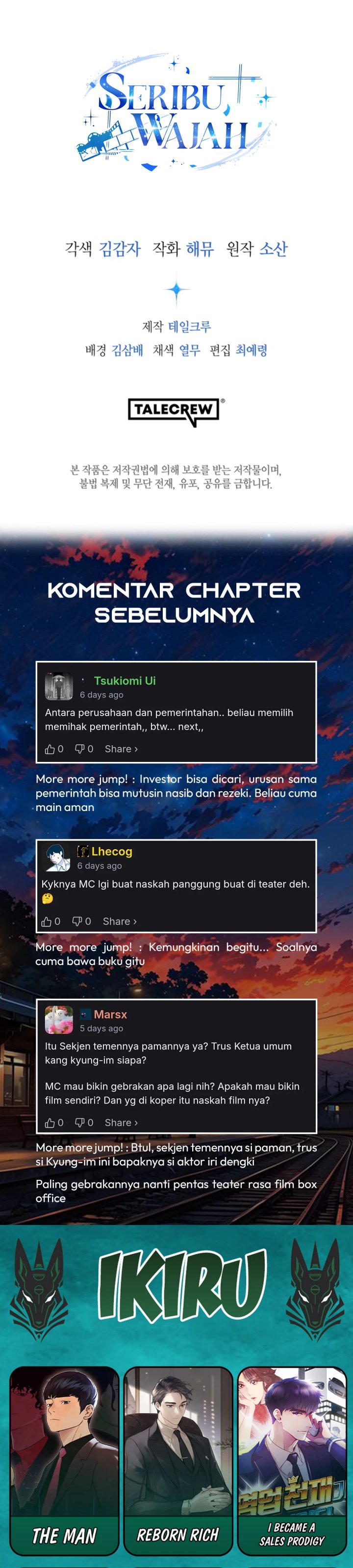 A Thousand Faces Chapter 50 Bahasa Indonesia