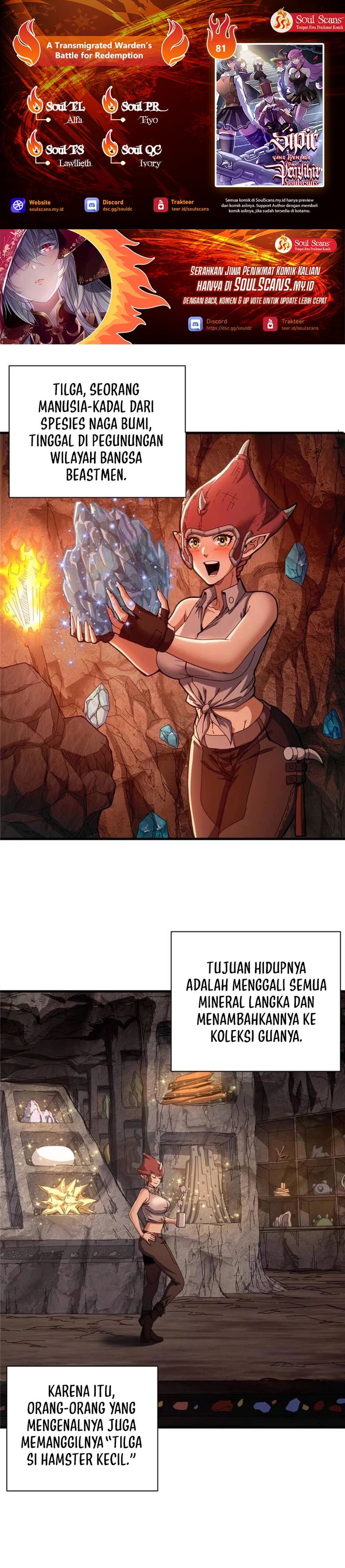 A Transmigrated Warden’s Battle for Redemption Chapter 81 Bahasa Indonesia