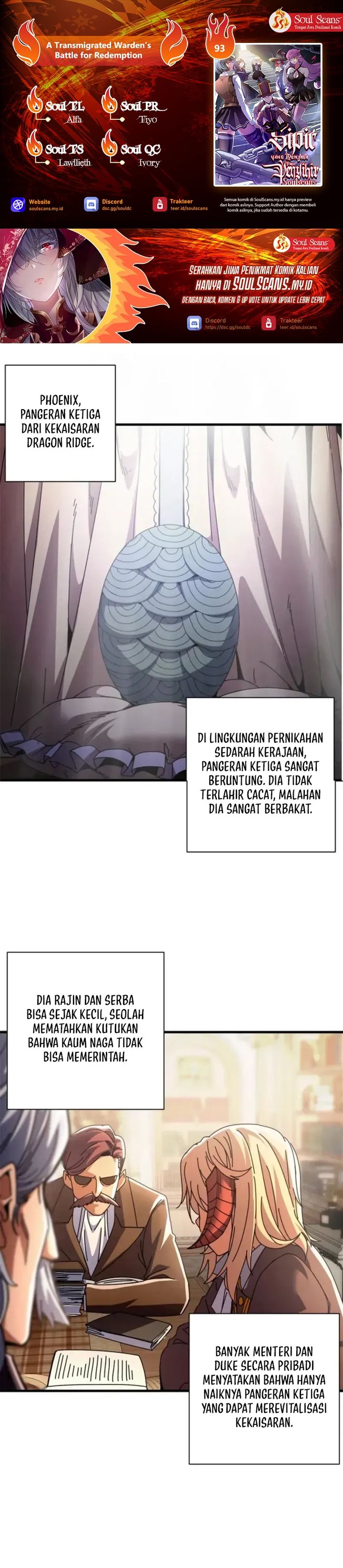 A Transmigrated Warden’s Battle for Redemption Chapter 93 Bahasa Indonesia