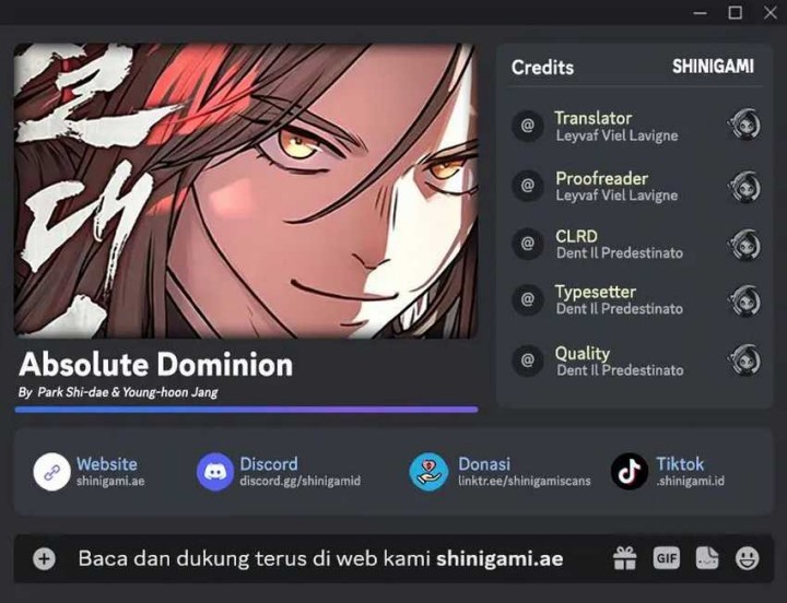 Absolute Dominion Chapter 17 Bahasa Indonesia