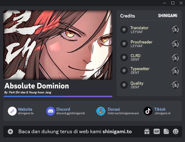 Absolute Dominion Chapter 70 Bahasa Indonesia