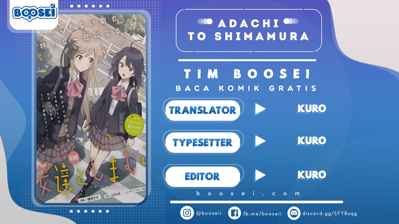 Adachi to Shimamura (YUZUHARA Moke) Chapter 12 Bahasa Indonesia