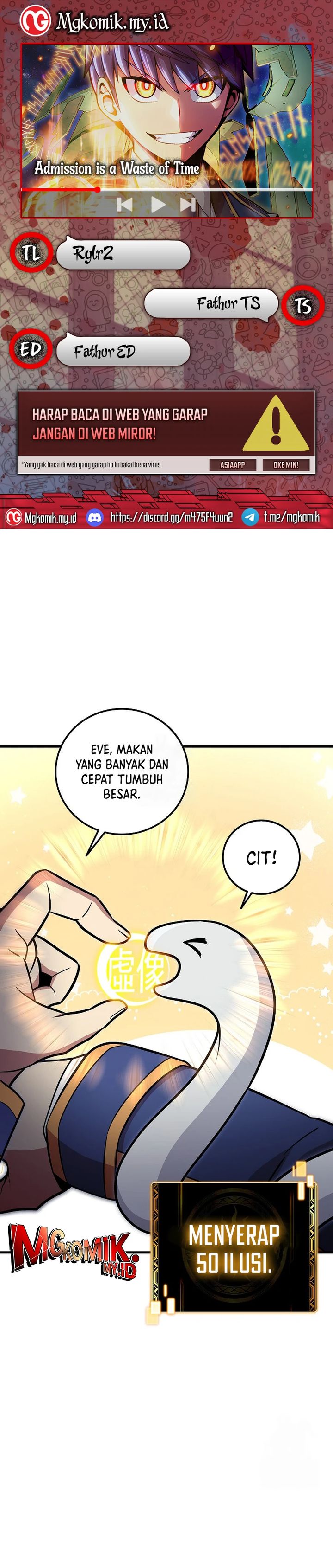 Admission is a Waste of Time chapter 41