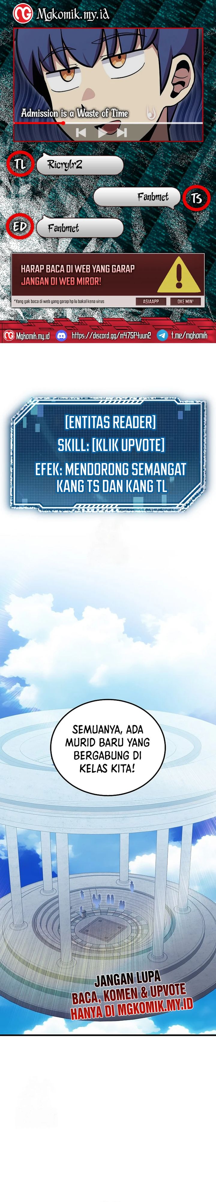 Admission is a Waste of Time chapter 54