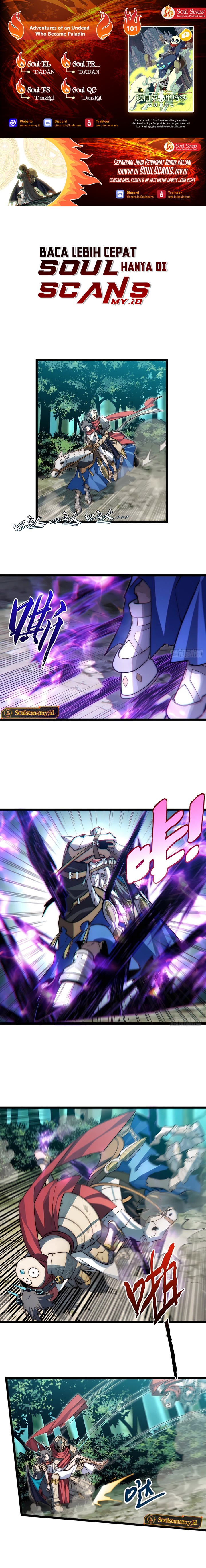 Adventures of an Undead Who Became Paladin Chapter 101 Bahasa Indonesia