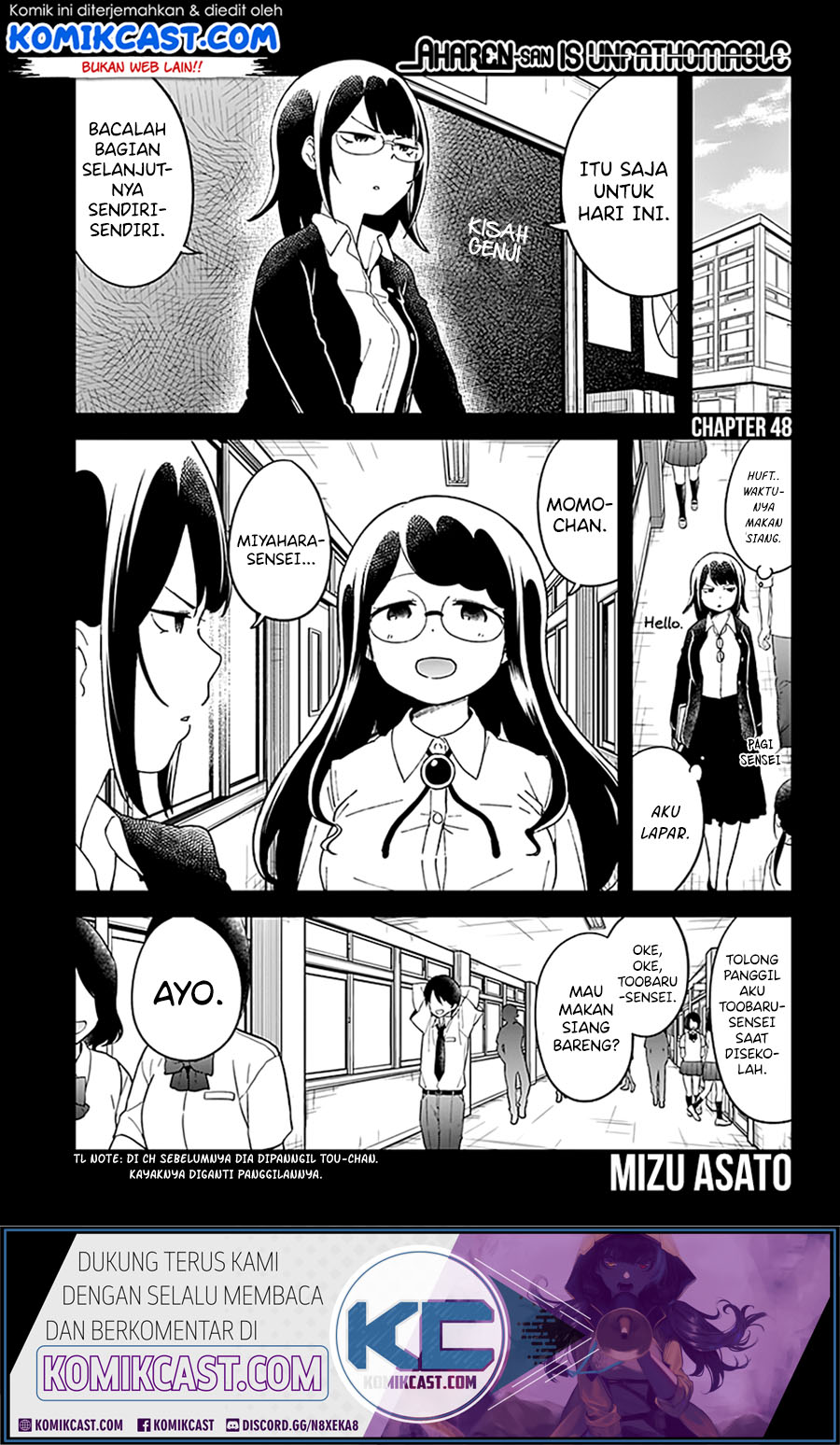 Aharen-san wa Hakarenai Chapter 48 Bahasa Indonesia