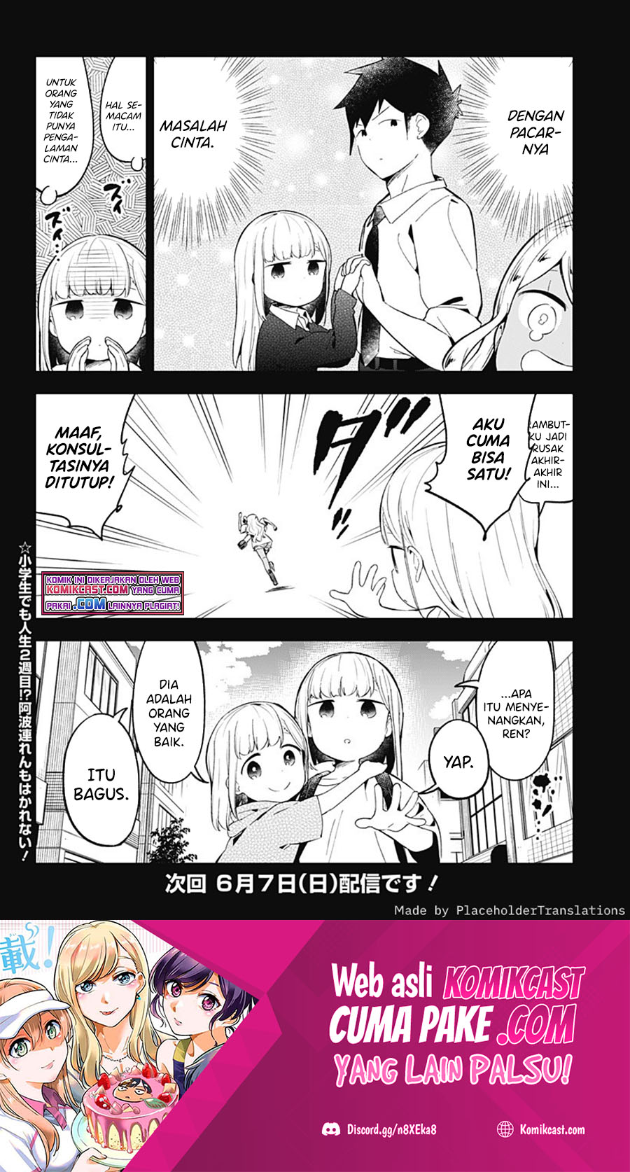 Aharen-san wa Hakarenai Chapter 91 Bahasa Indonesia