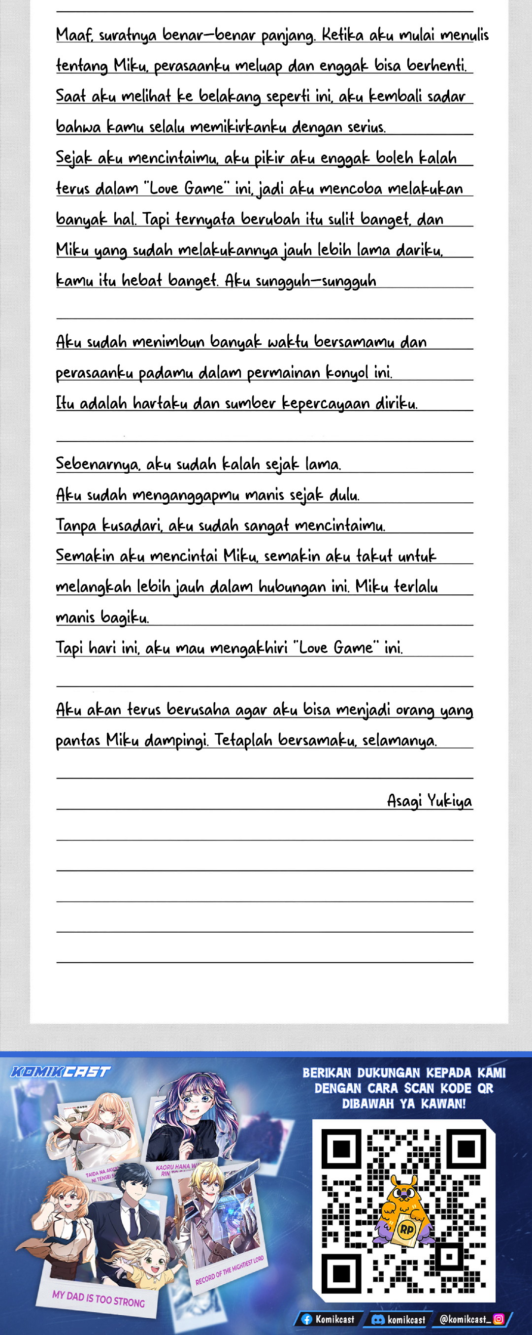 Dilarang COPAS - situs resmi www.mangacanblog.com - Komik aishiteru game wo owarasetai 060.5 - chapter 60.5 61.5 Indonesia aishiteru game wo owarasetai 060.5 - chapter 60.5 Terbaru 21|Baca Manga Komik Indonesia|Mangacan