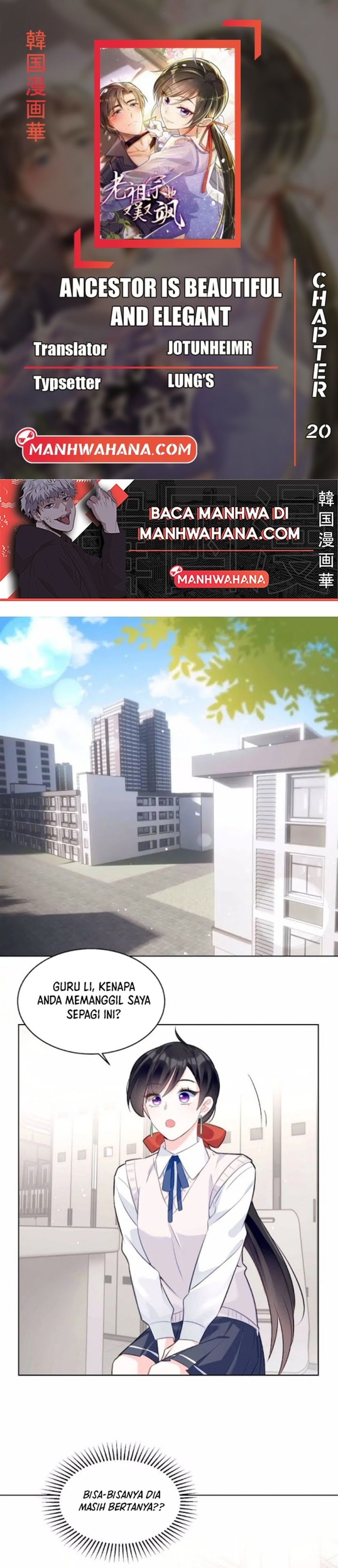 Ancestor is Beautiful and Elegant Chapter 20 Bahasa Indonesia