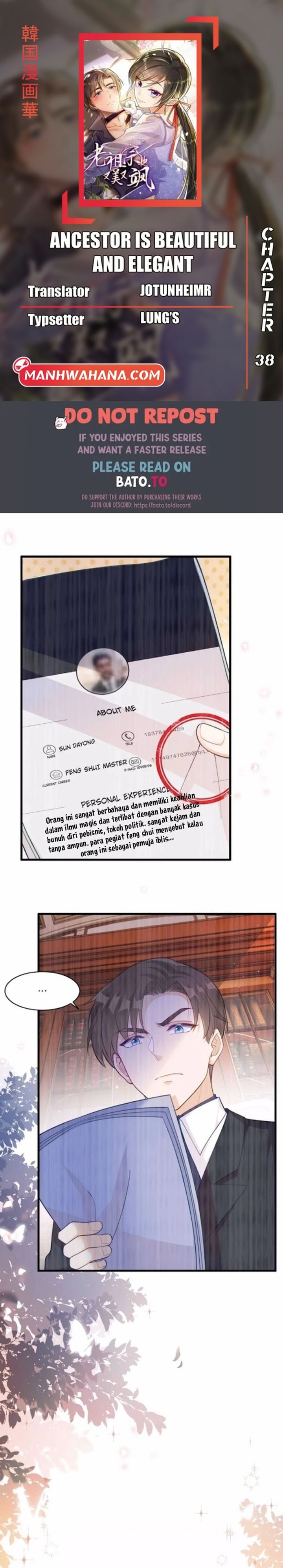 Ancestor is Beautiful and Elegant Chapter 38 Bahasa Indonesia