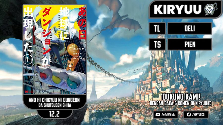 Ano Hi Chikyuu ni Dungeon ga Shutsugen Shita Chapter 12.2 Bahasa Indonesia