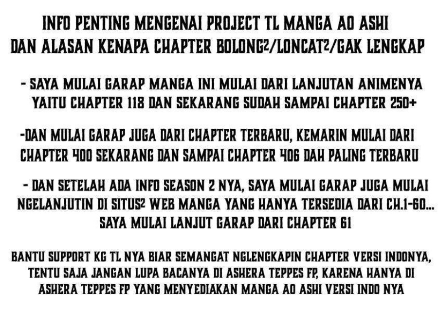 Ao Ashi chapter 64