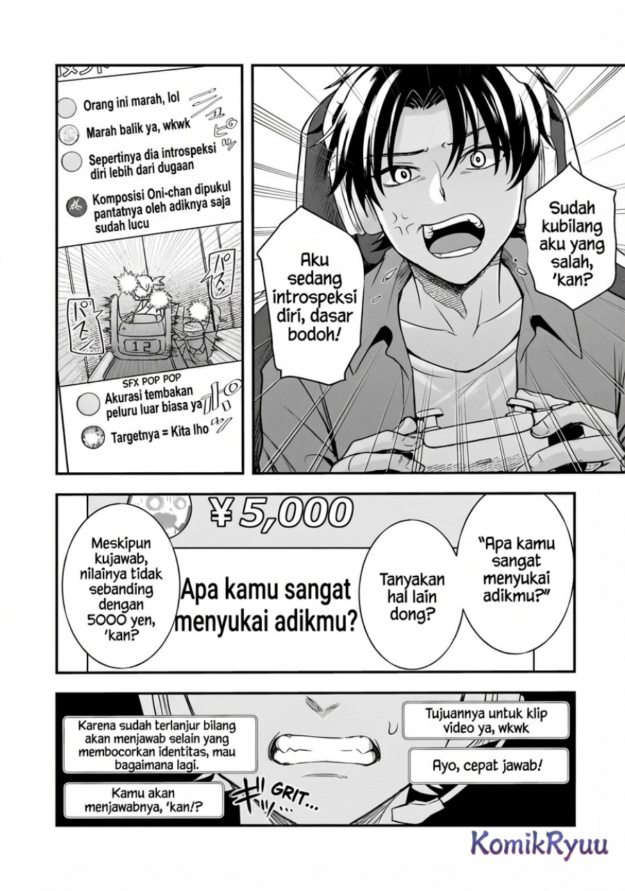 Aorikei Game Haishinsha (20-sai), Haishin no Kiri Wasure ni Yori Ii Hito Bare Suru. chapter 6