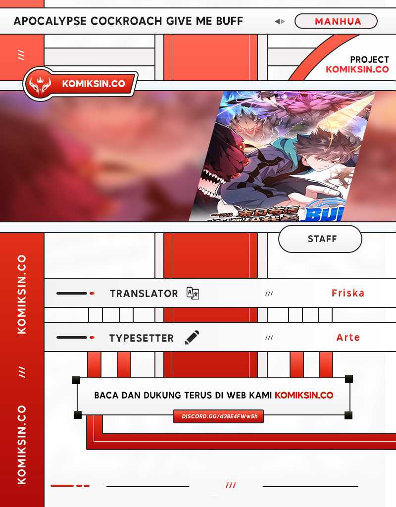 Apocalypse: Cockroaches Gives Me Buff Chapter 20 Bahasa Indonesia