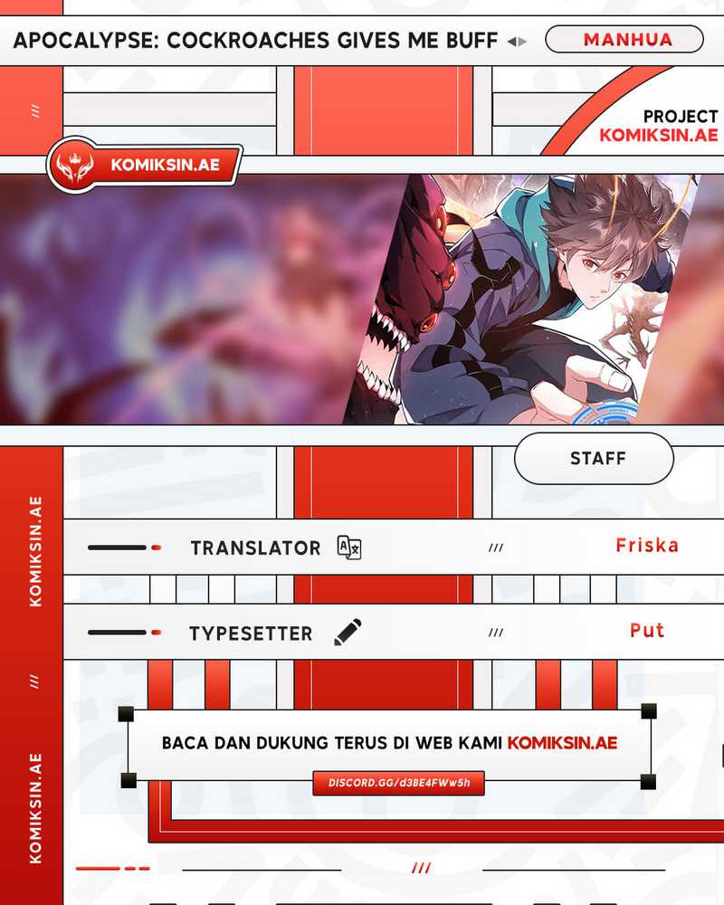 Apocalypse: Cockroaches Gives Me Buff Chapter 25 Bahasa Indonesia