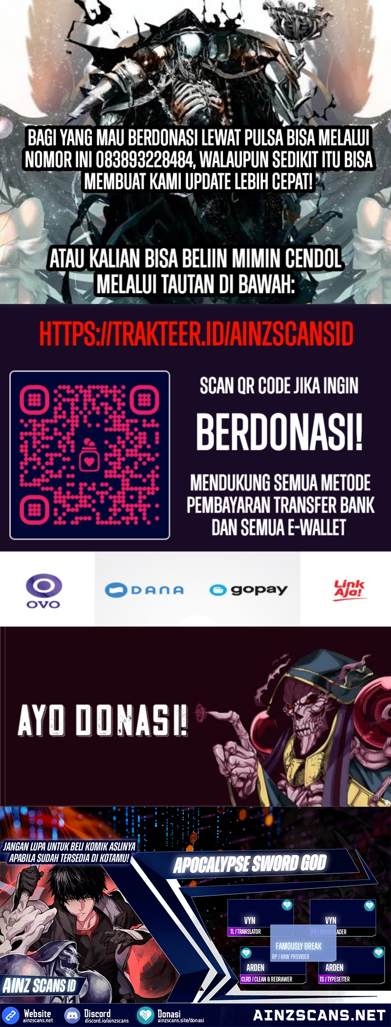 Apocalypse Sword God Chapter 62 Bahasa Indonesia