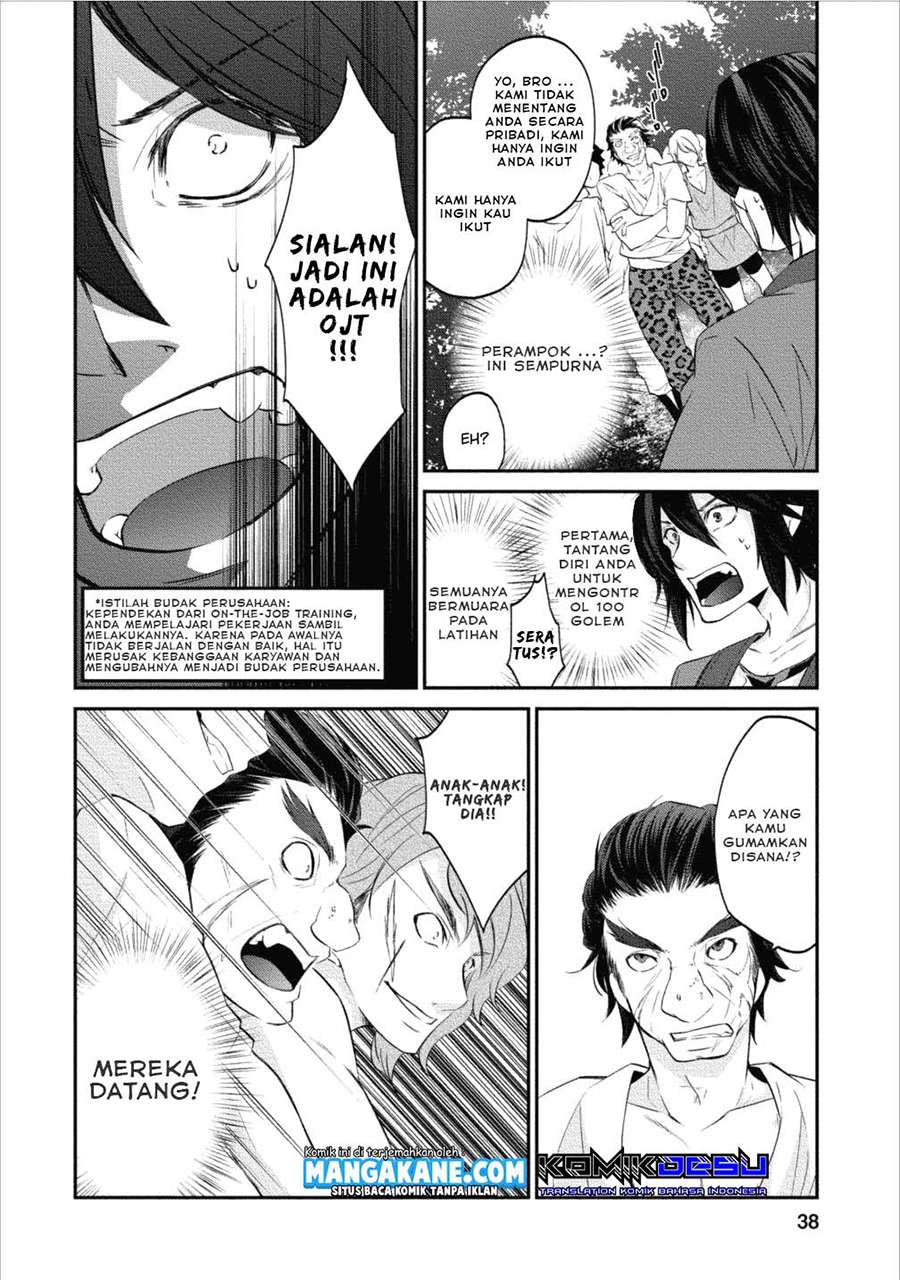 Arafoo Shachiku no Golem Master Chapter 02 Bahasa Indonesia