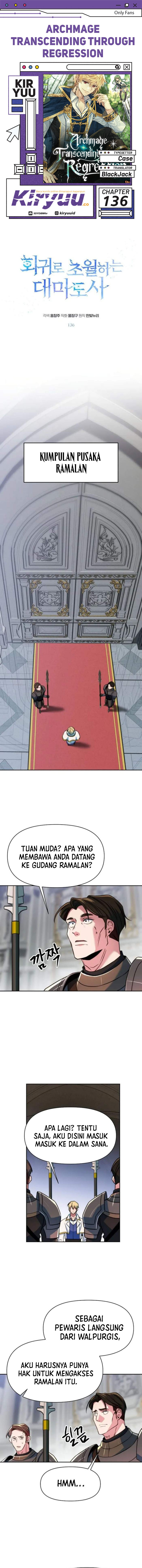 Archmage Transcending Through Regression Chapter 136 Bahasa Indonesia